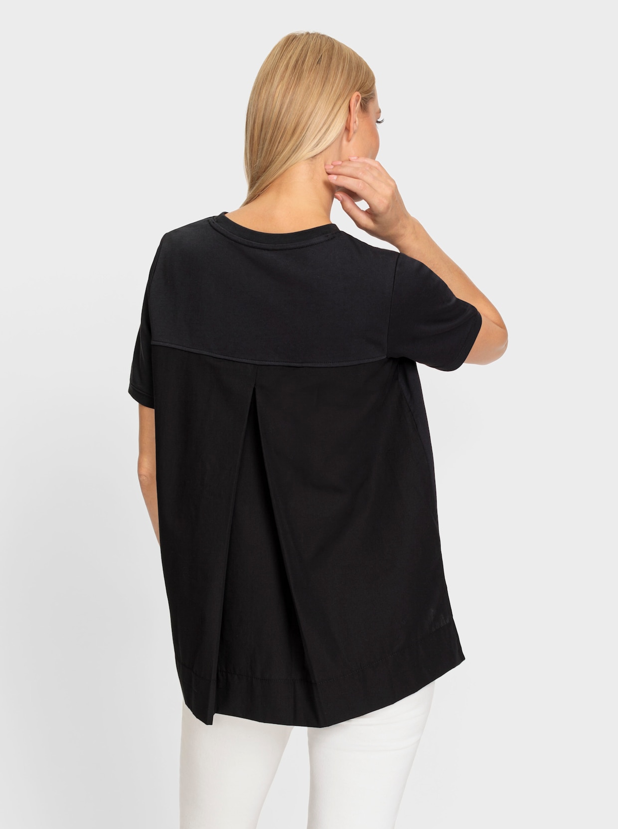 heine Shirt met korte mouwen - zwart