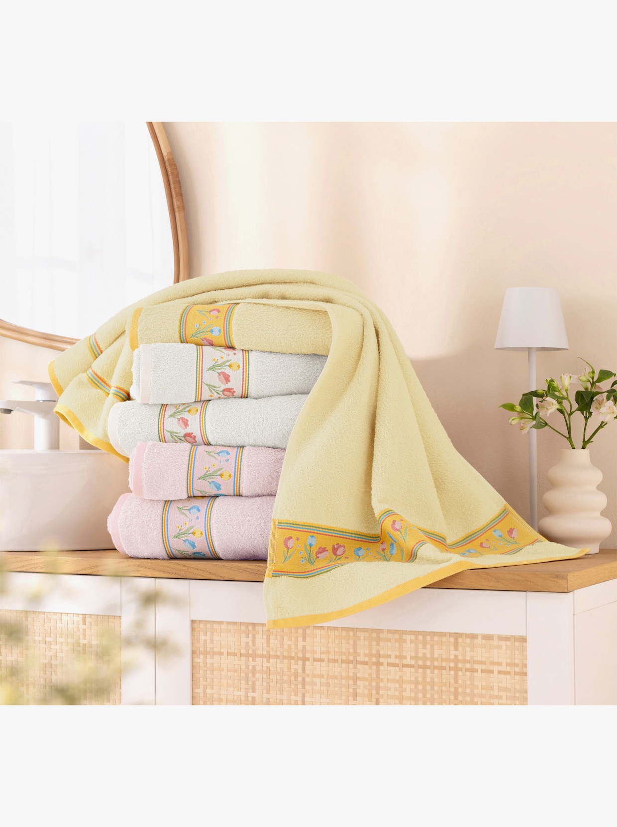 Dyckhoff handdoek - lichtroze