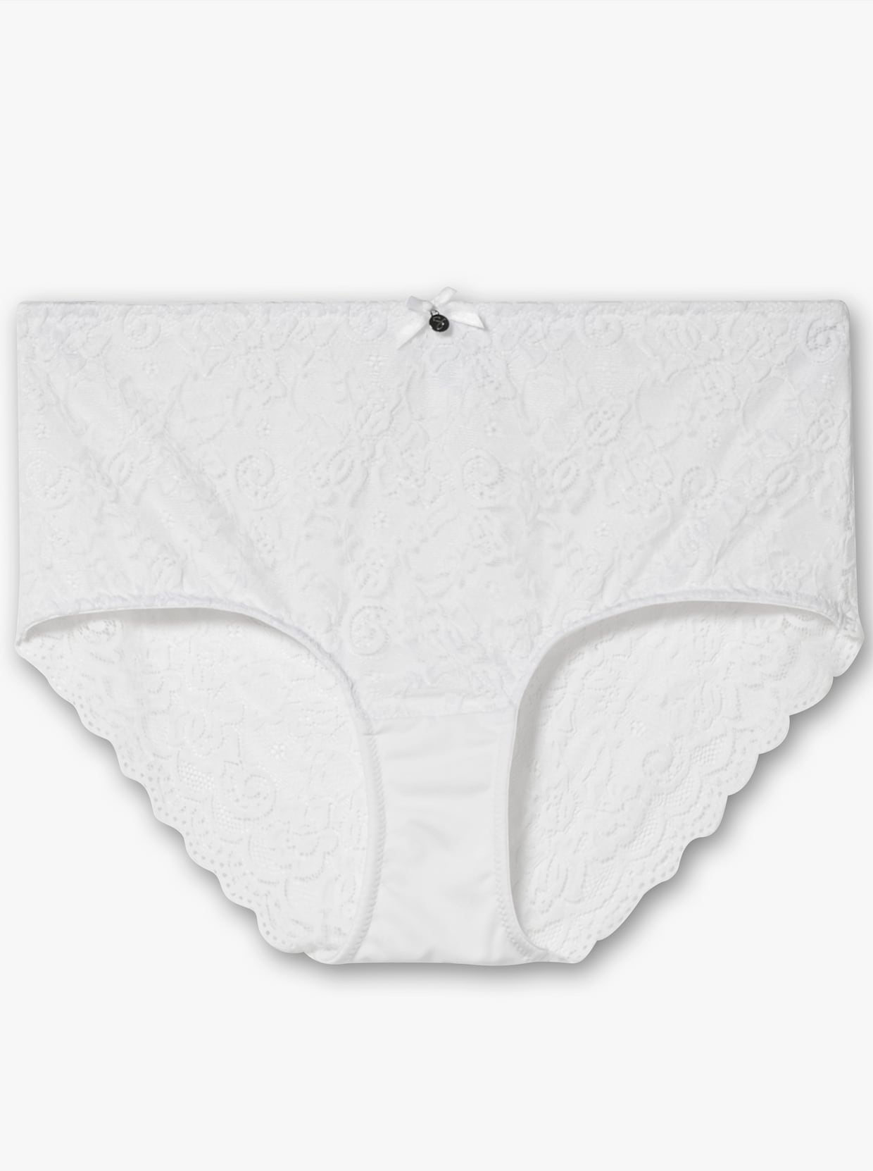 sheego Hüftslip - weiß + weiß