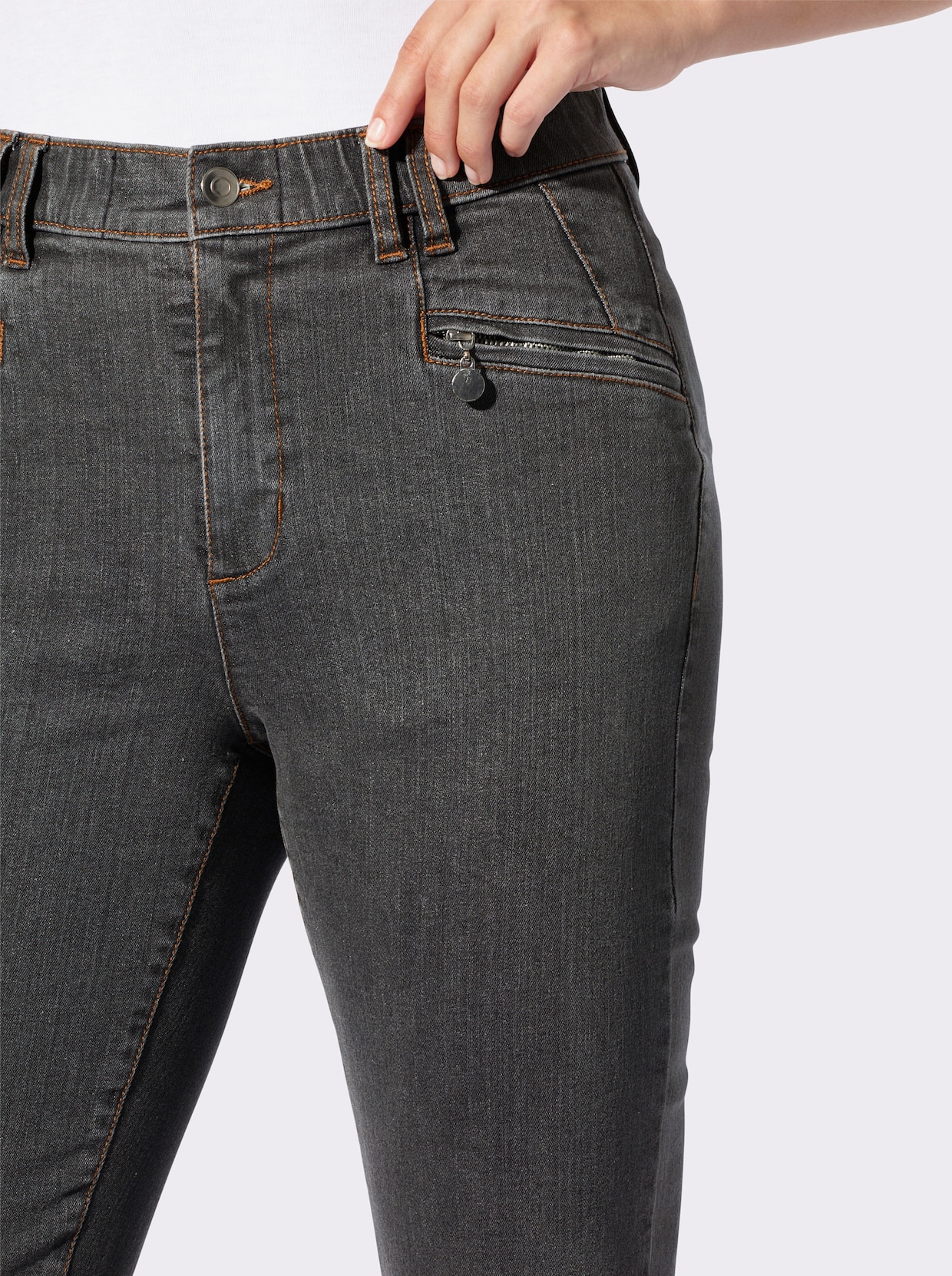 Jeans - grey denim
