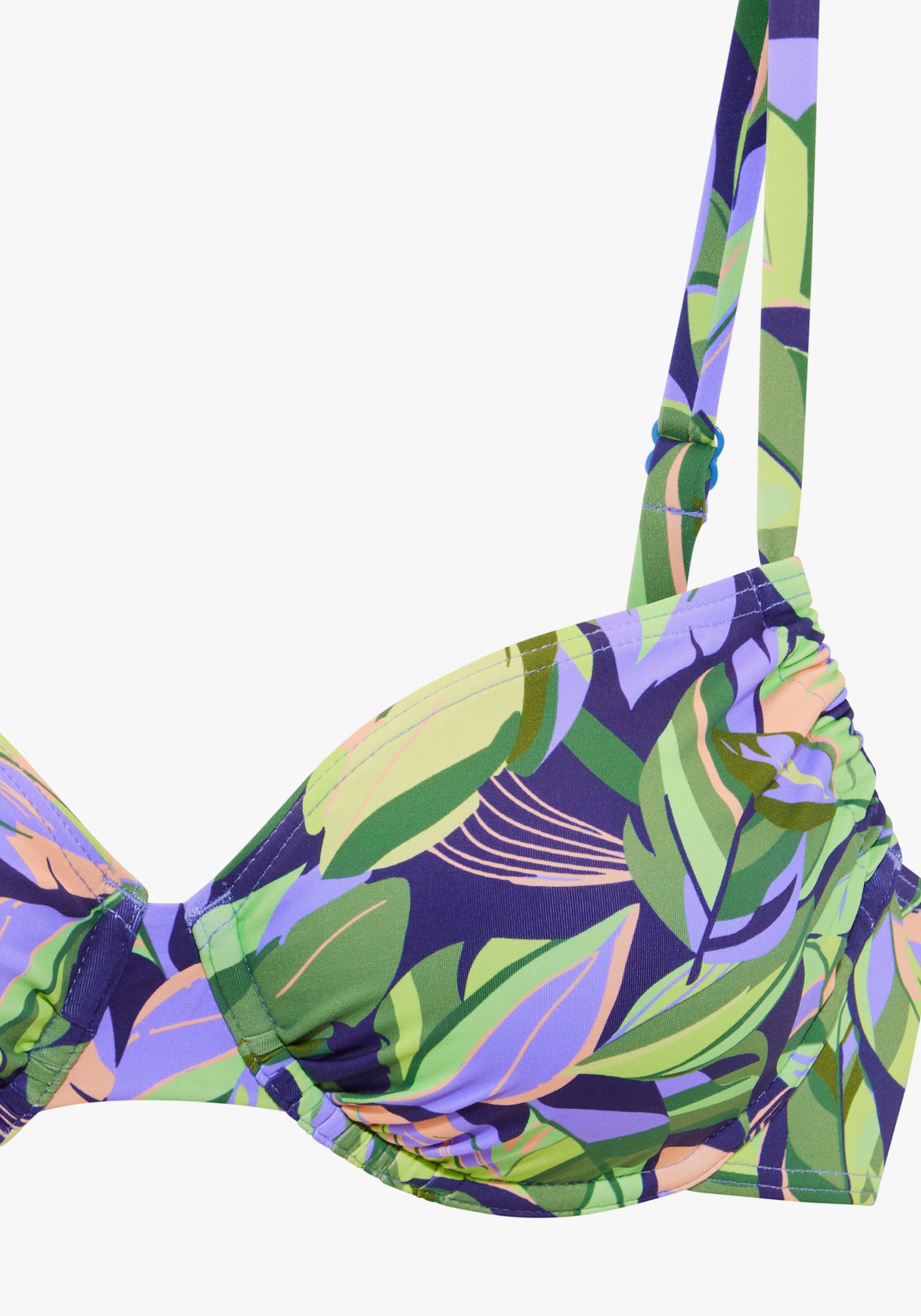 s.Oliver Bügel-Bikini-Top - grün-blau bedruckt