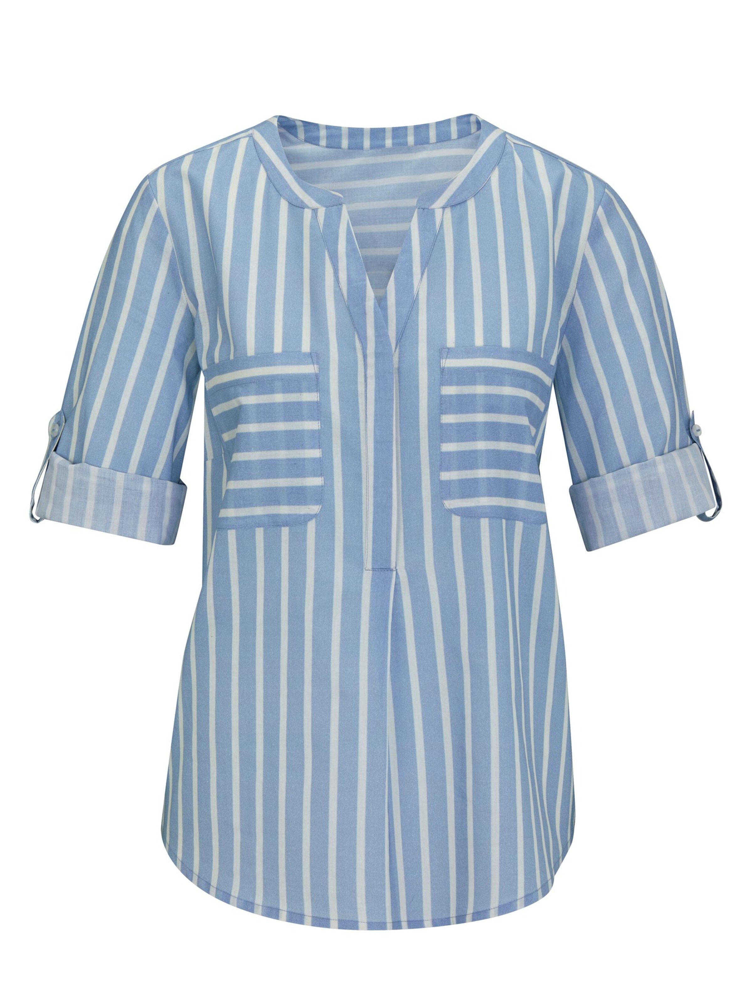 Bluse - bleu-gestreift