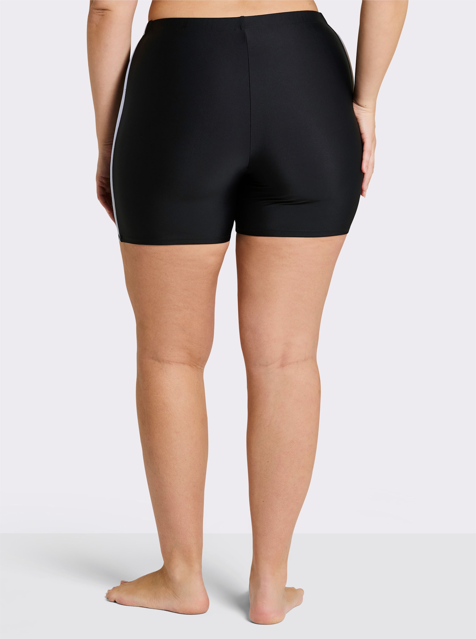 sheego Badeshorts mit Shaping-Einsatz - schwarz