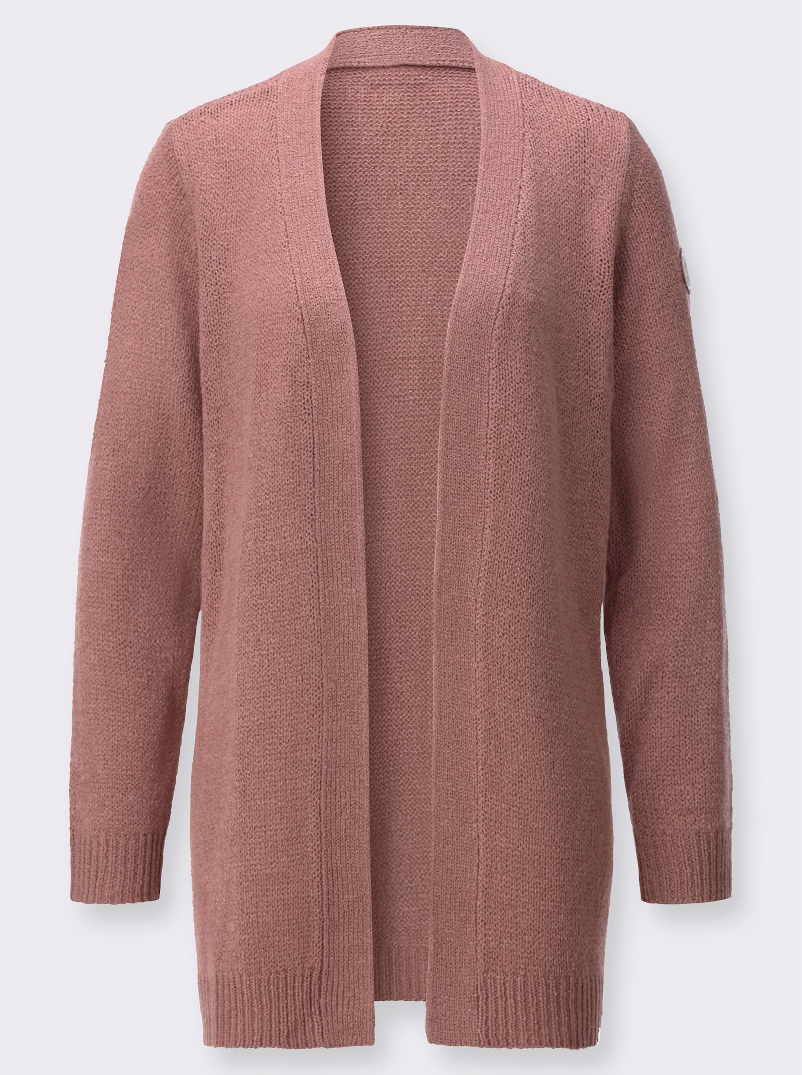 Strickjacke in pflegeleichter Qualität - rosenholz