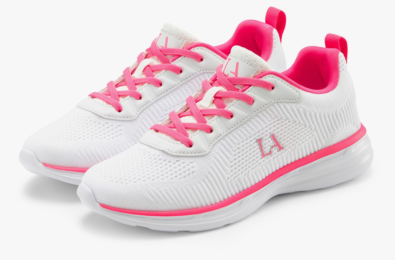 LASCANA Sneaker - wit/pink