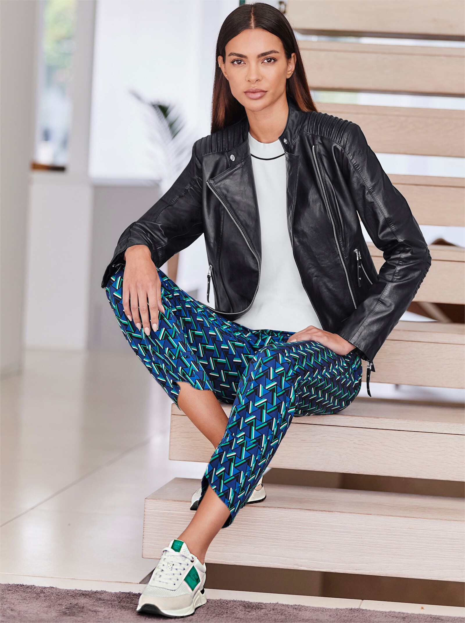 heine Sneaker - weiß-grün