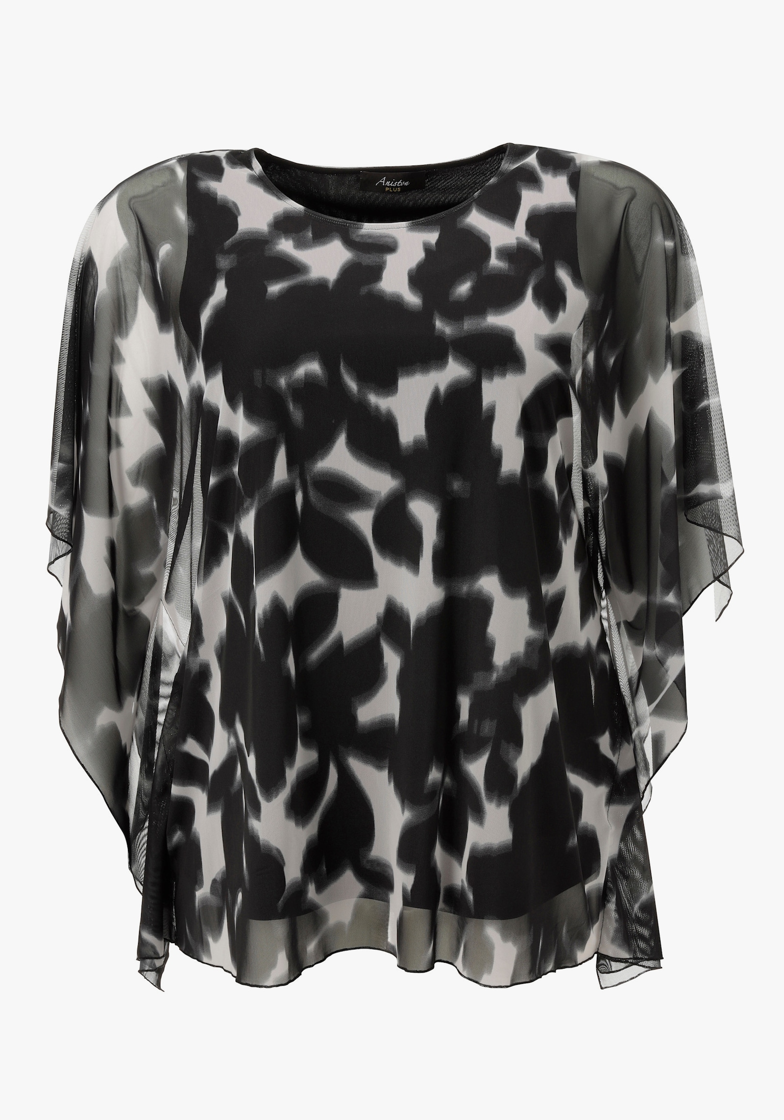 Aniston PLUS Blusenshirt - schwarz-weiß