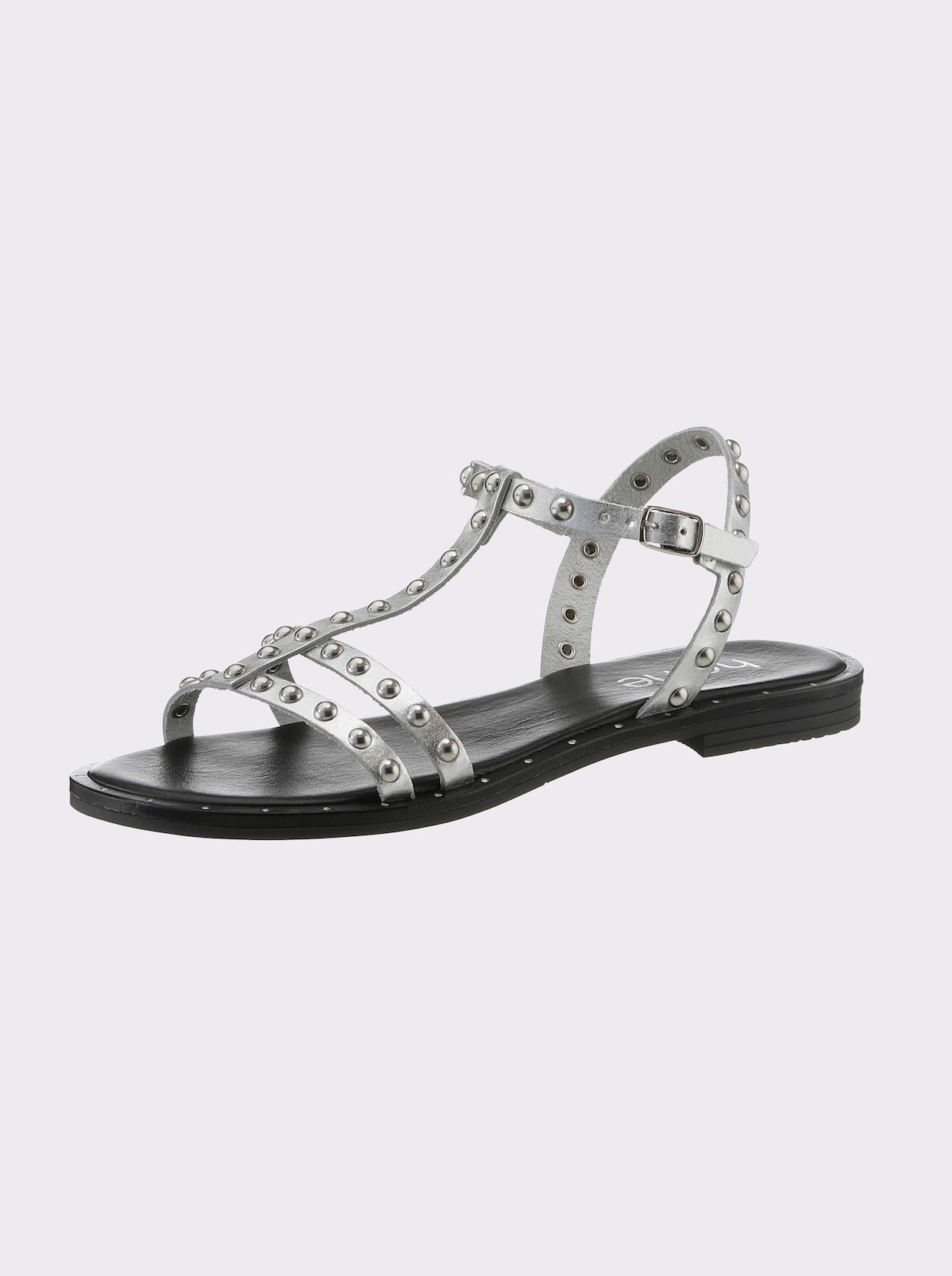 heine sandalen - zilverkleur/zwart