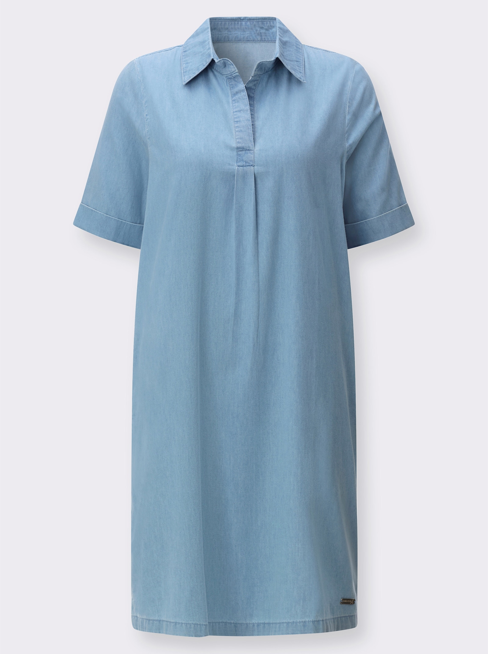 Jeanskleid in A-Form - blue-bleached