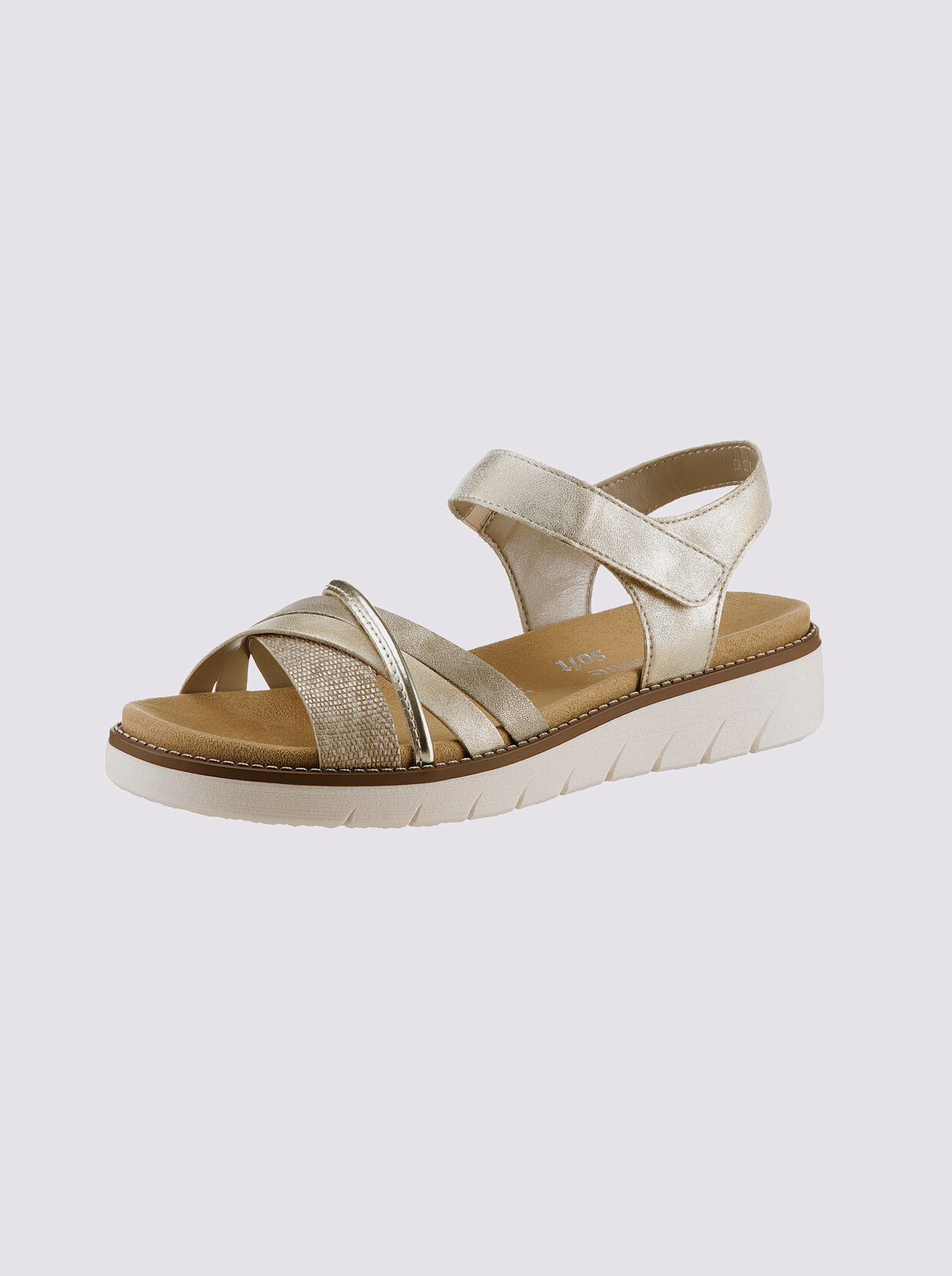 Remonte sandaaltjes - metallic