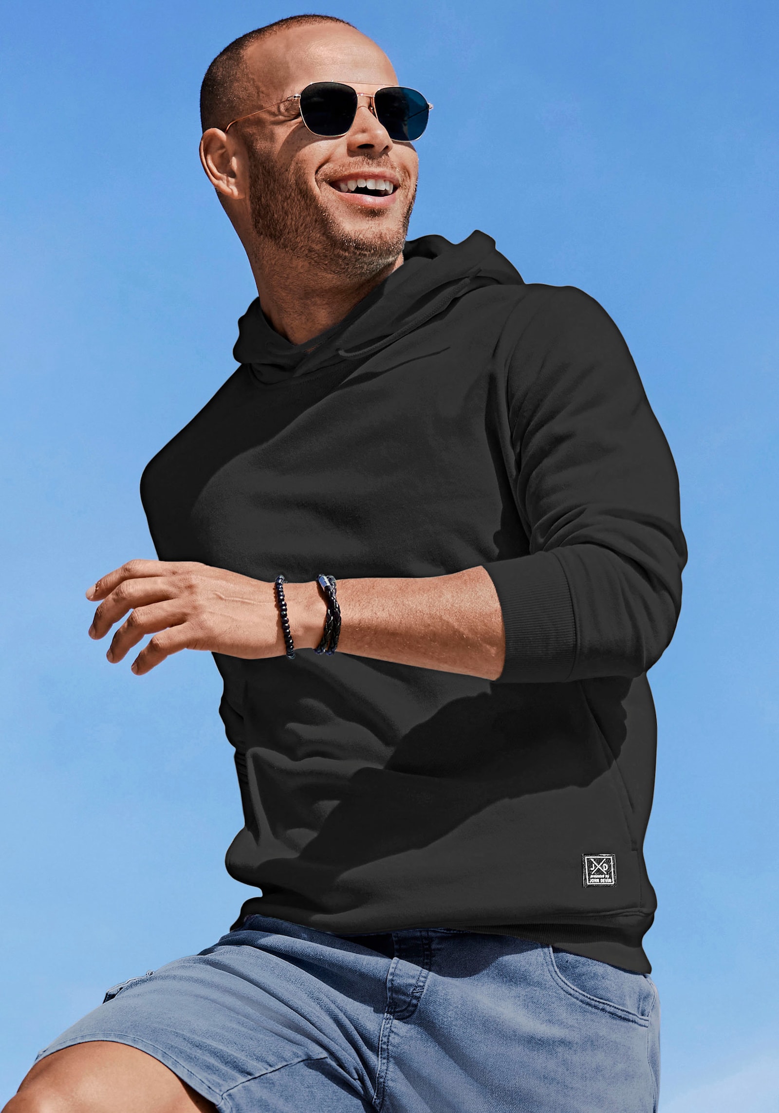 John Devin Hoodie - schwarz