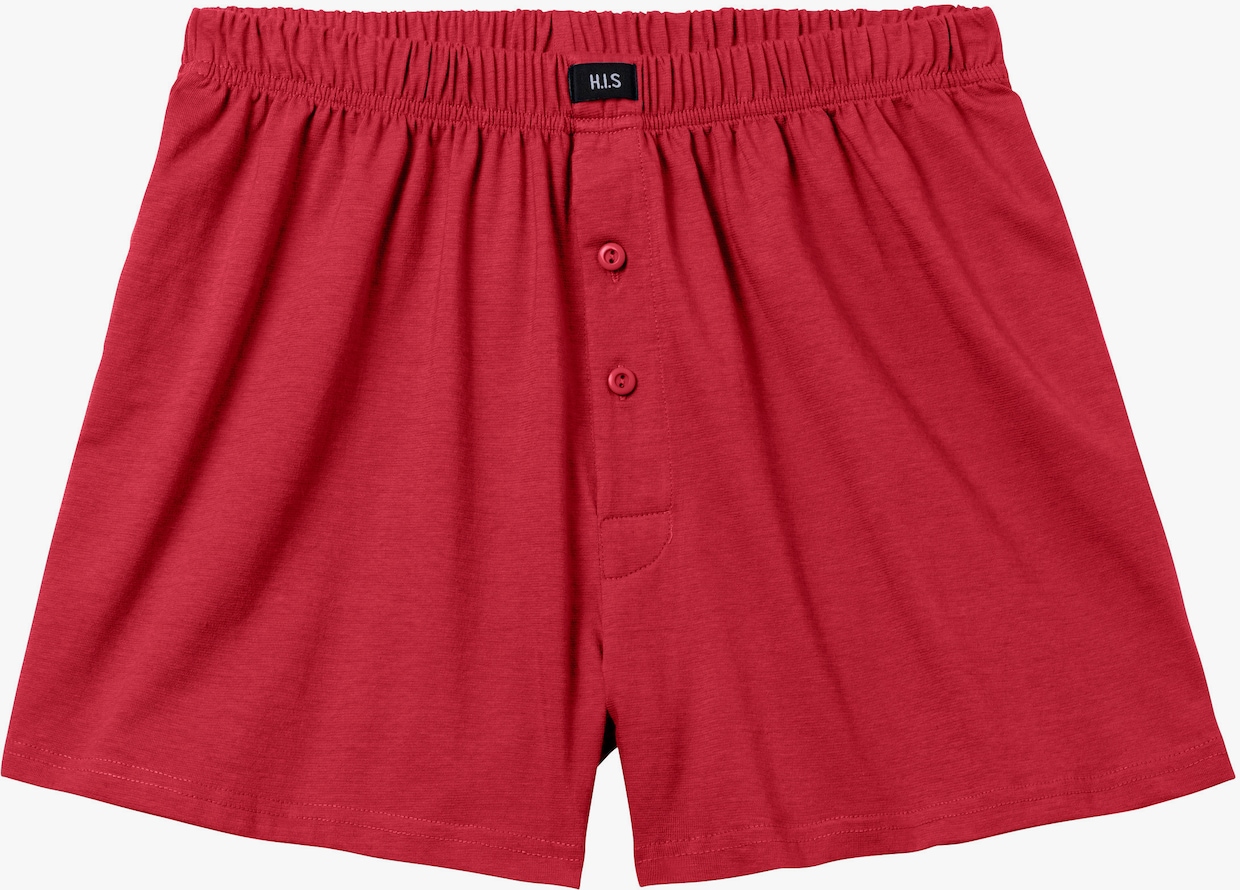 H.I.S Weiter Boxer - rot, blau, marine, khaki, grau-meliert