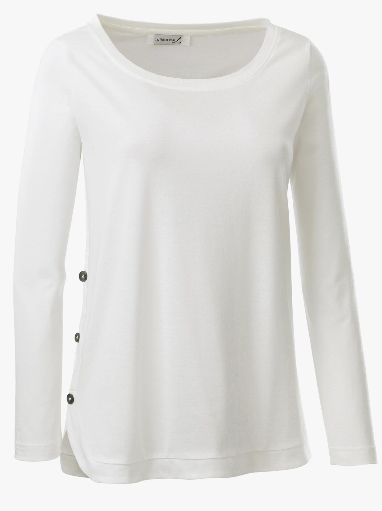Langarmshirt - ecru