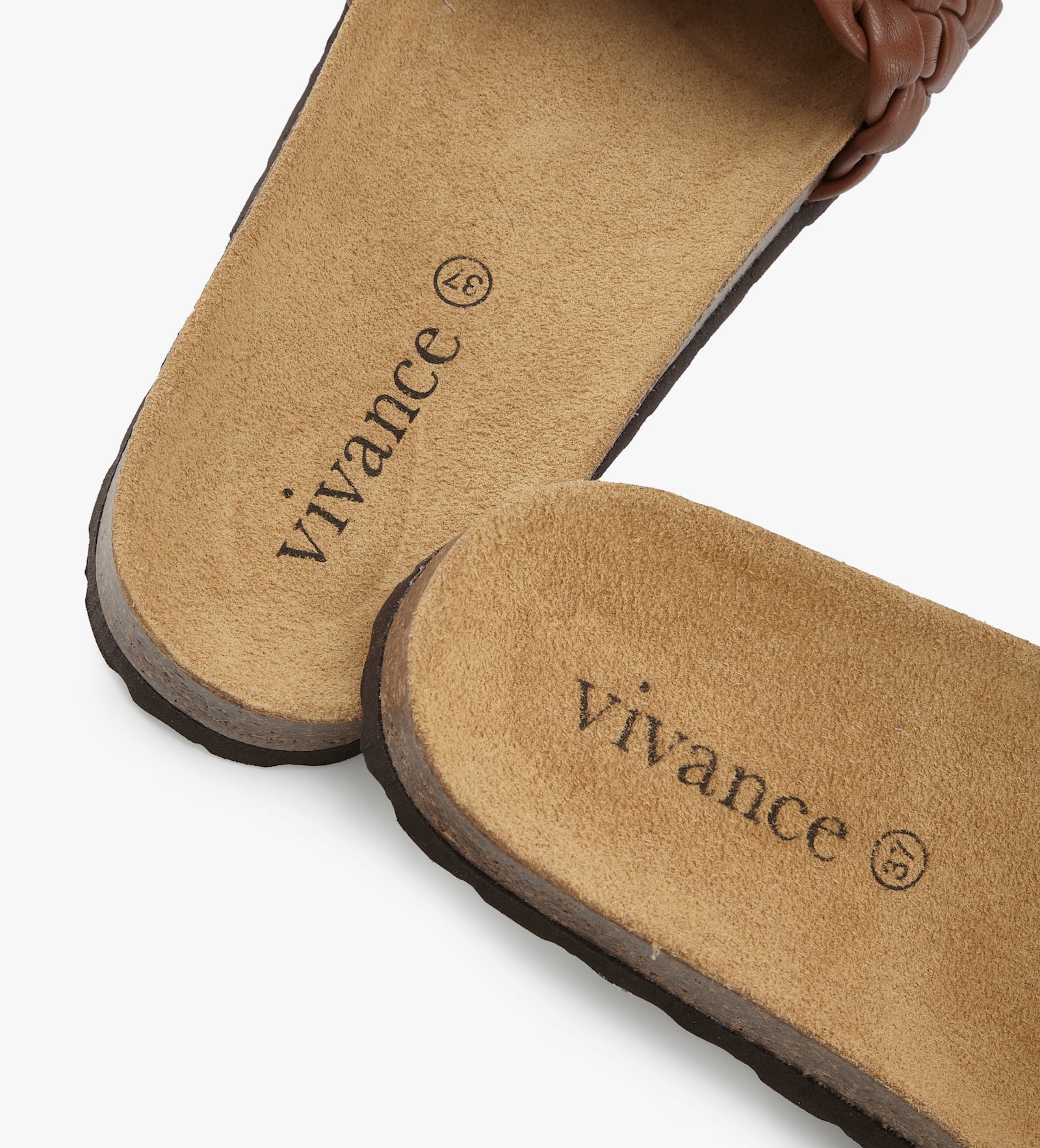 Vivance Pantolette - camelfarben