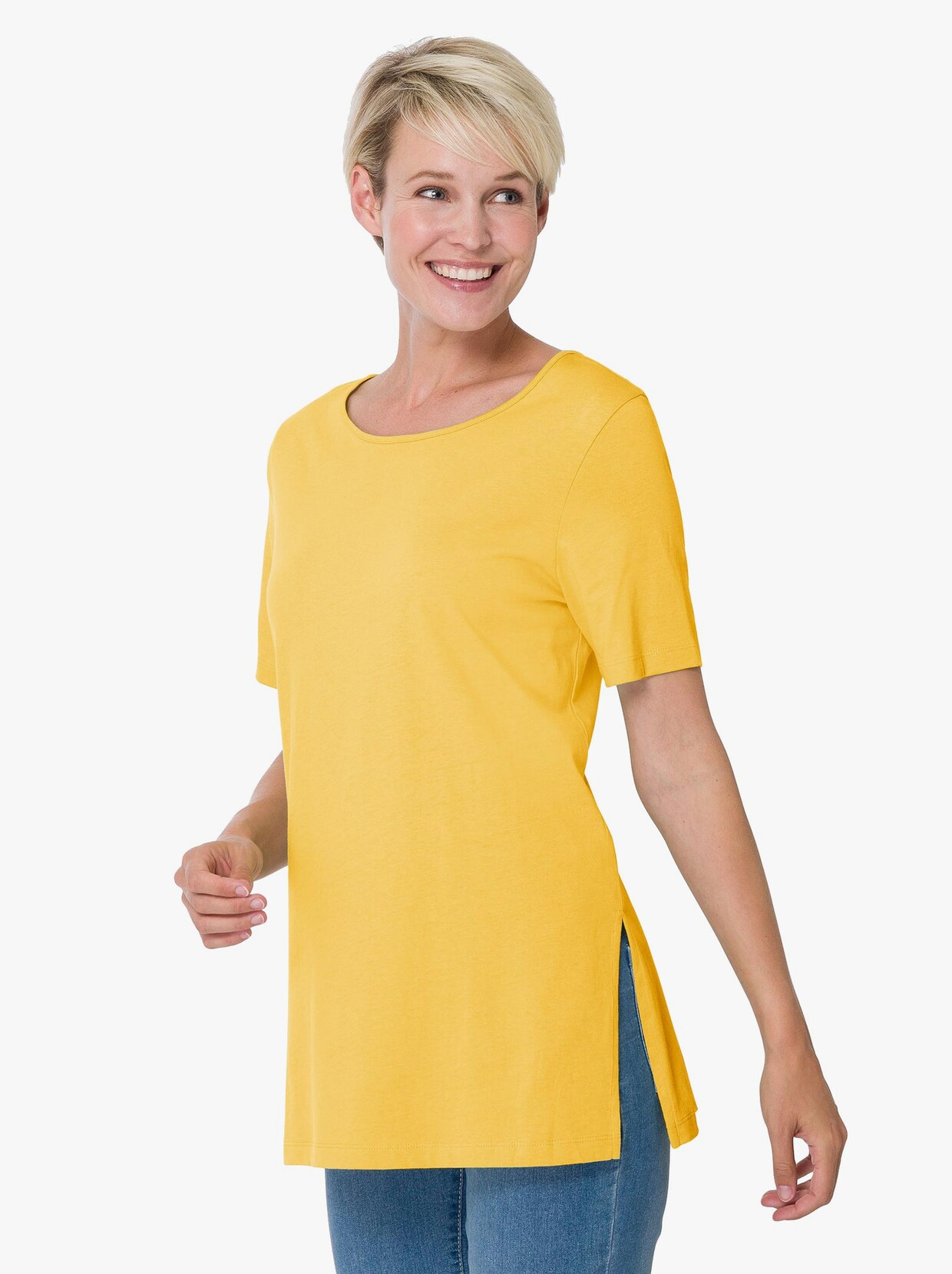 Longshirt - gelb