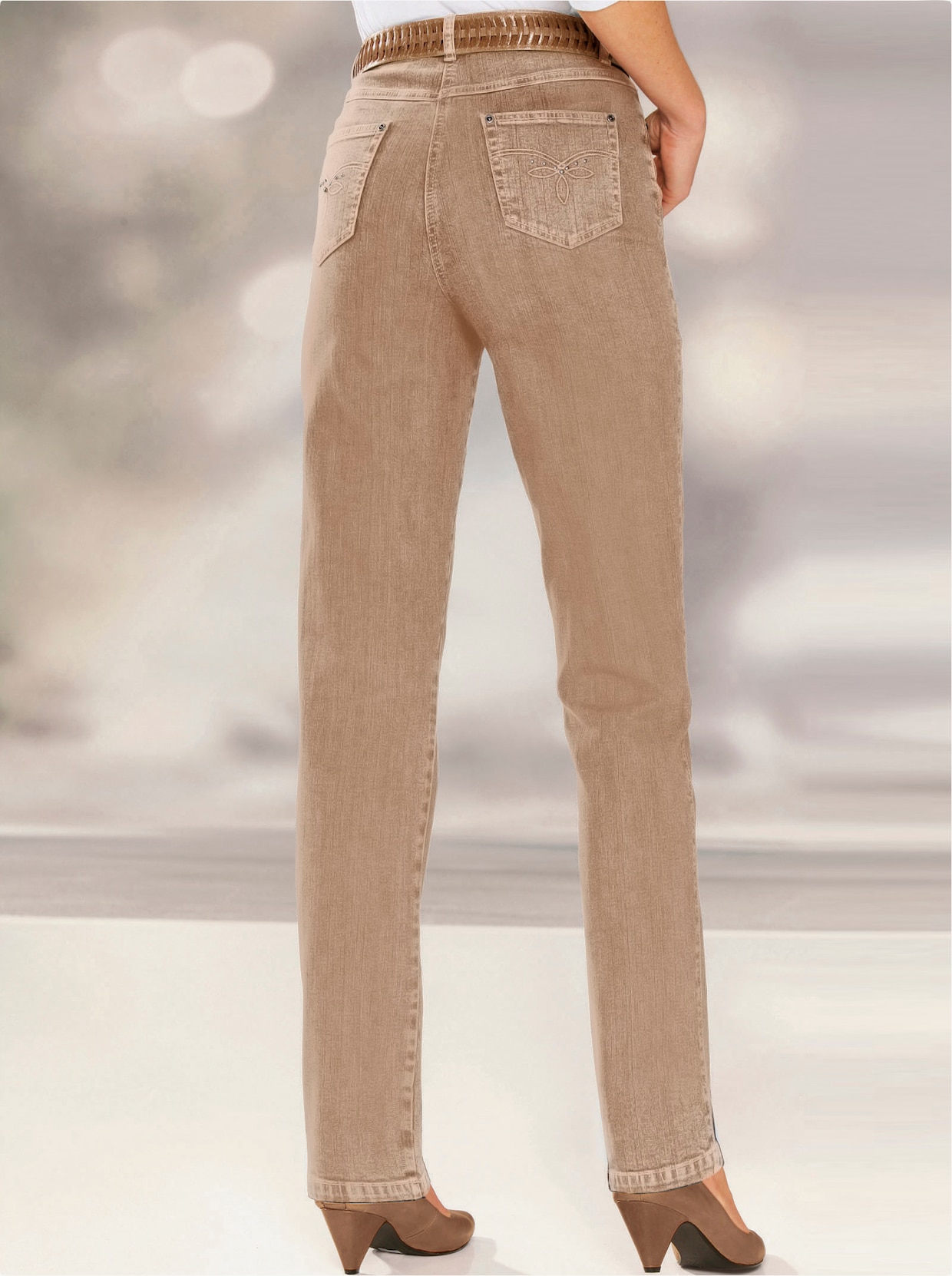 Jean 5 poches - couleur chamois