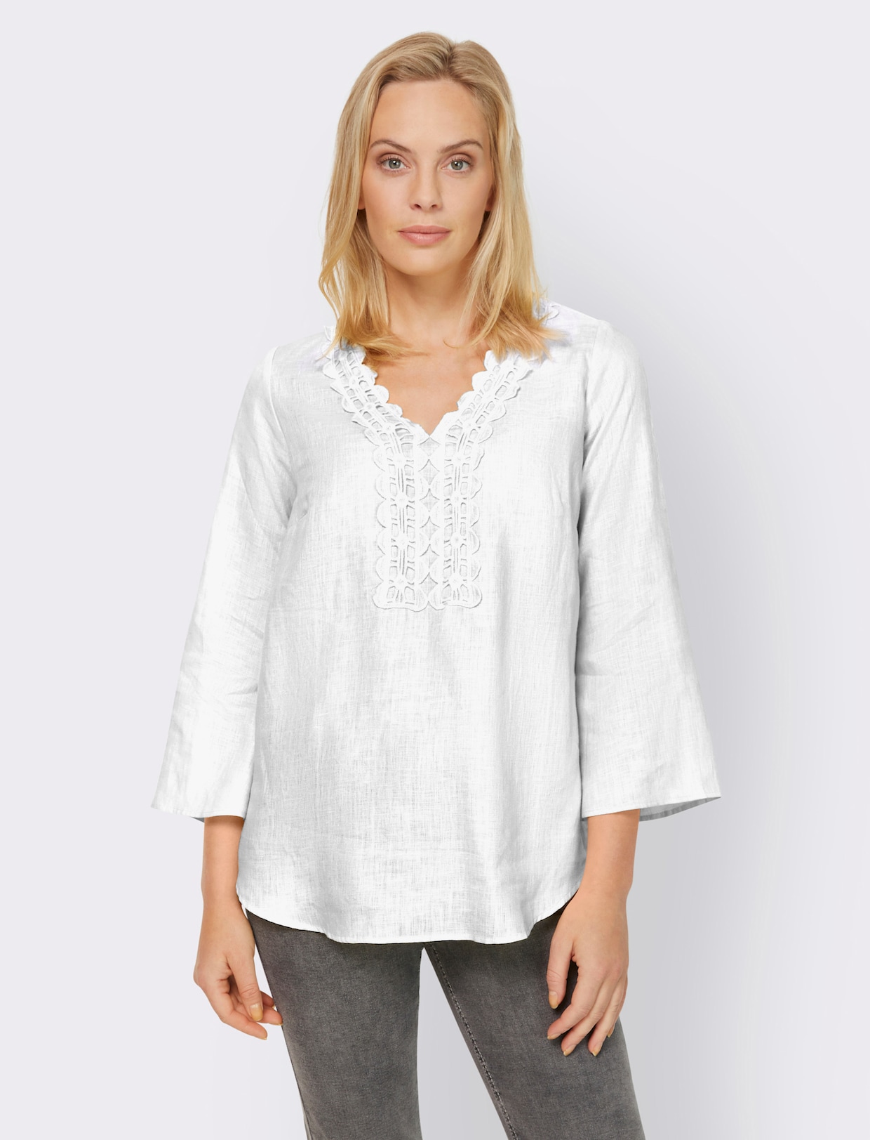 heine Linnen blouse - wit