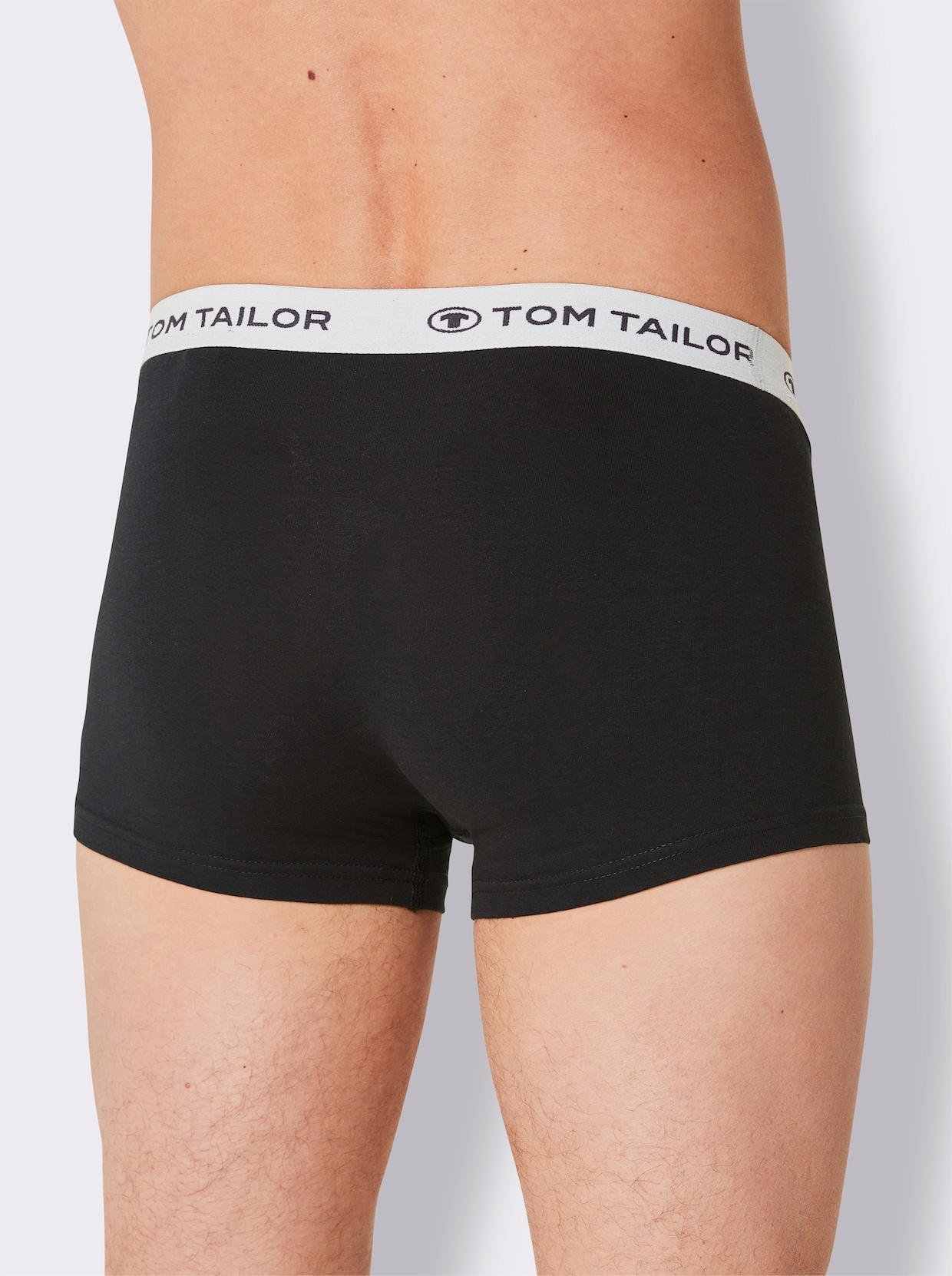 TOM TAILOR Pants - schwarz + anthrazit + grau-meliert