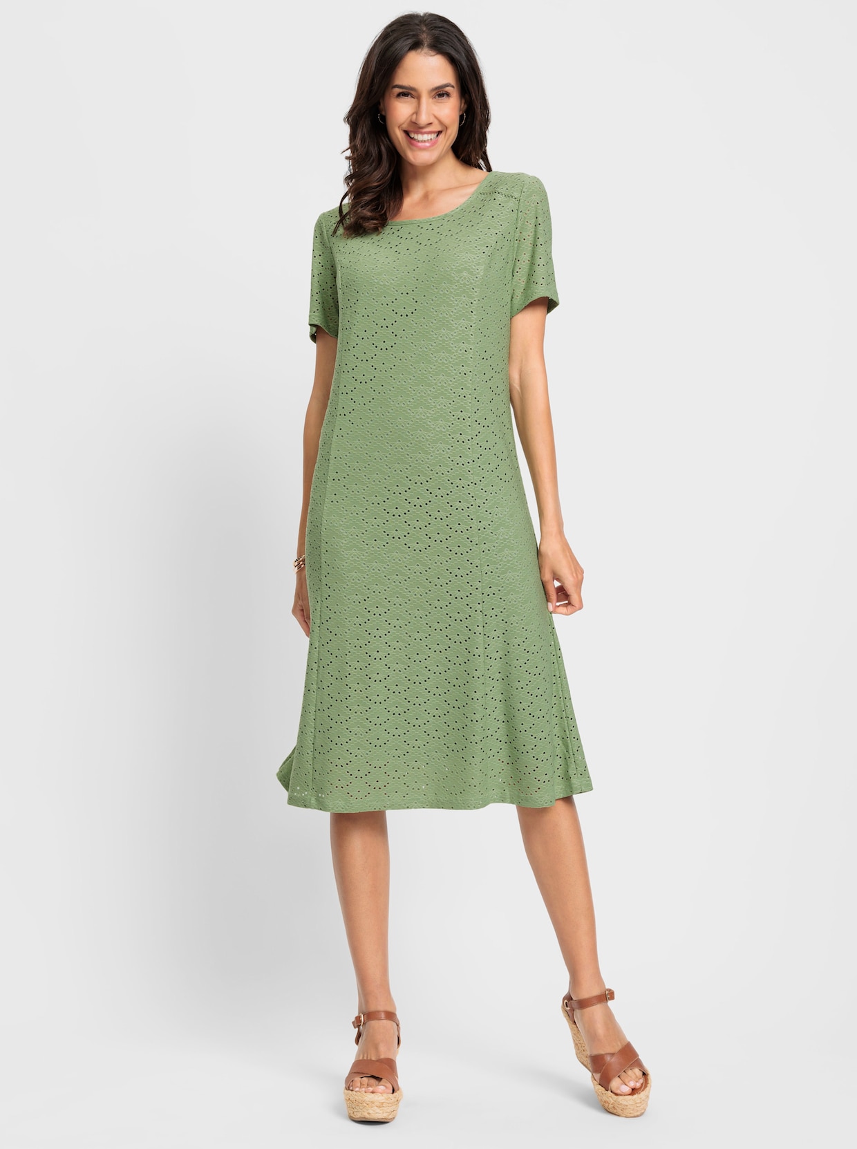Robe en jersey - eucalyptus