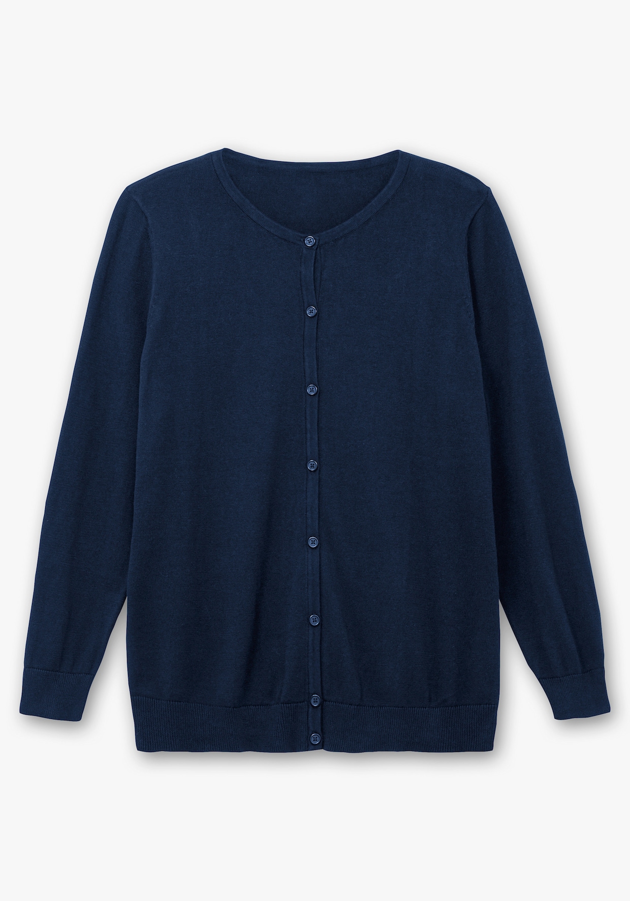 Strickjacke aus reiner Baumwolle - marine