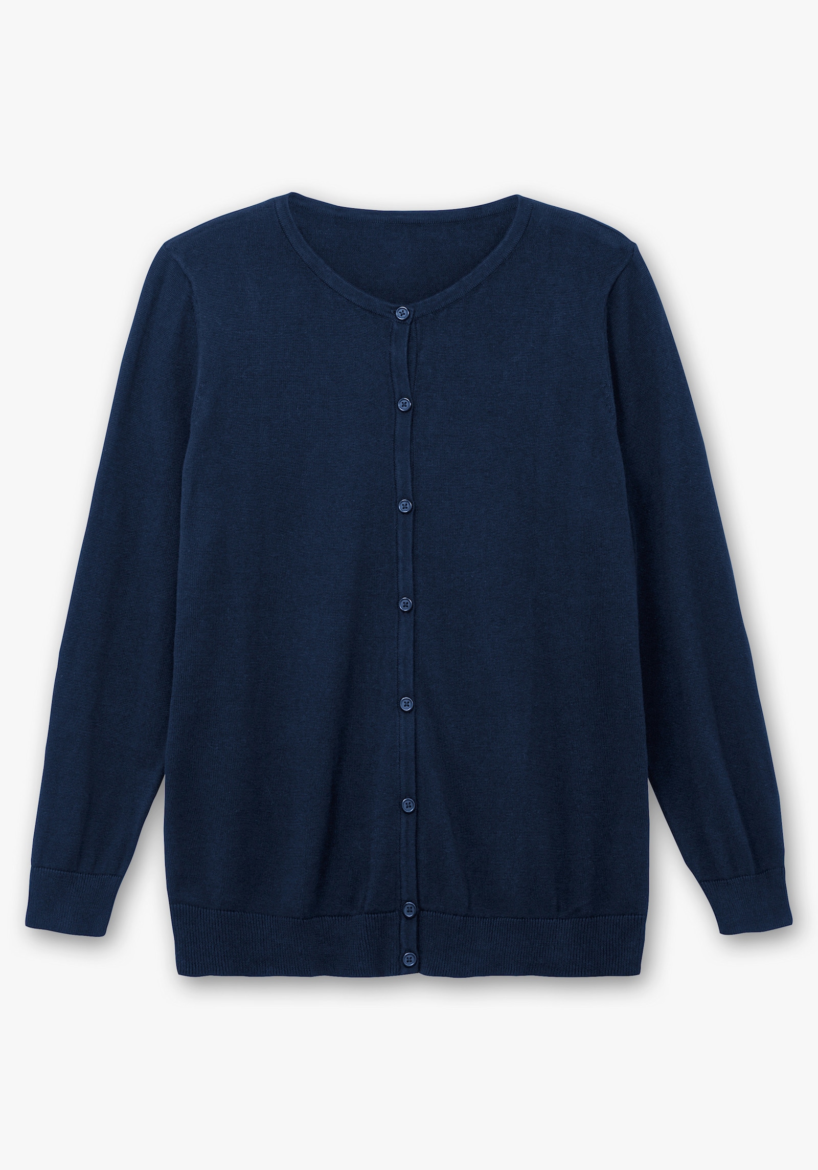 Strickjacke aus reiner Baumwolle - marine