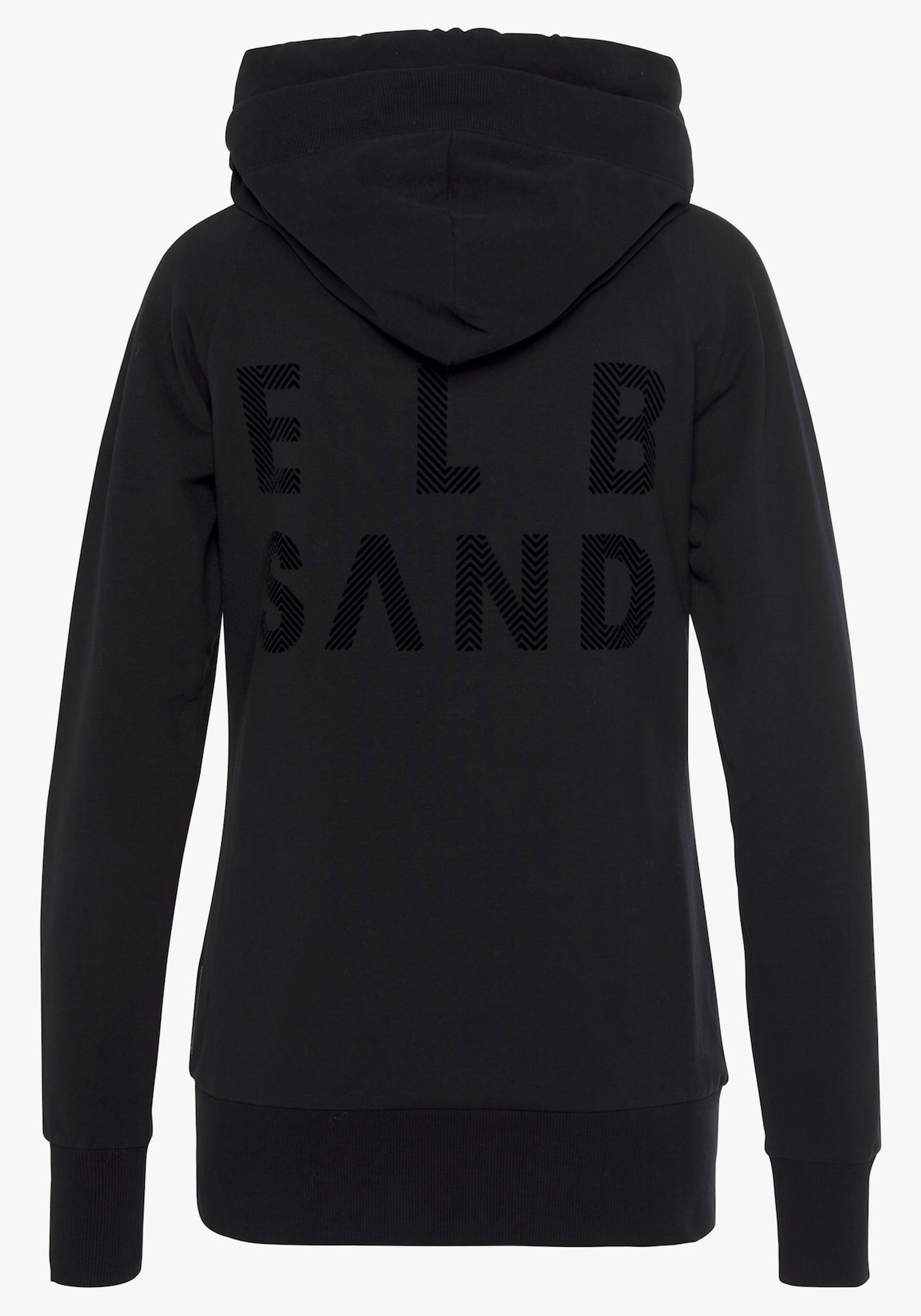 Elbsand Sweatvest met capuchon - zwart