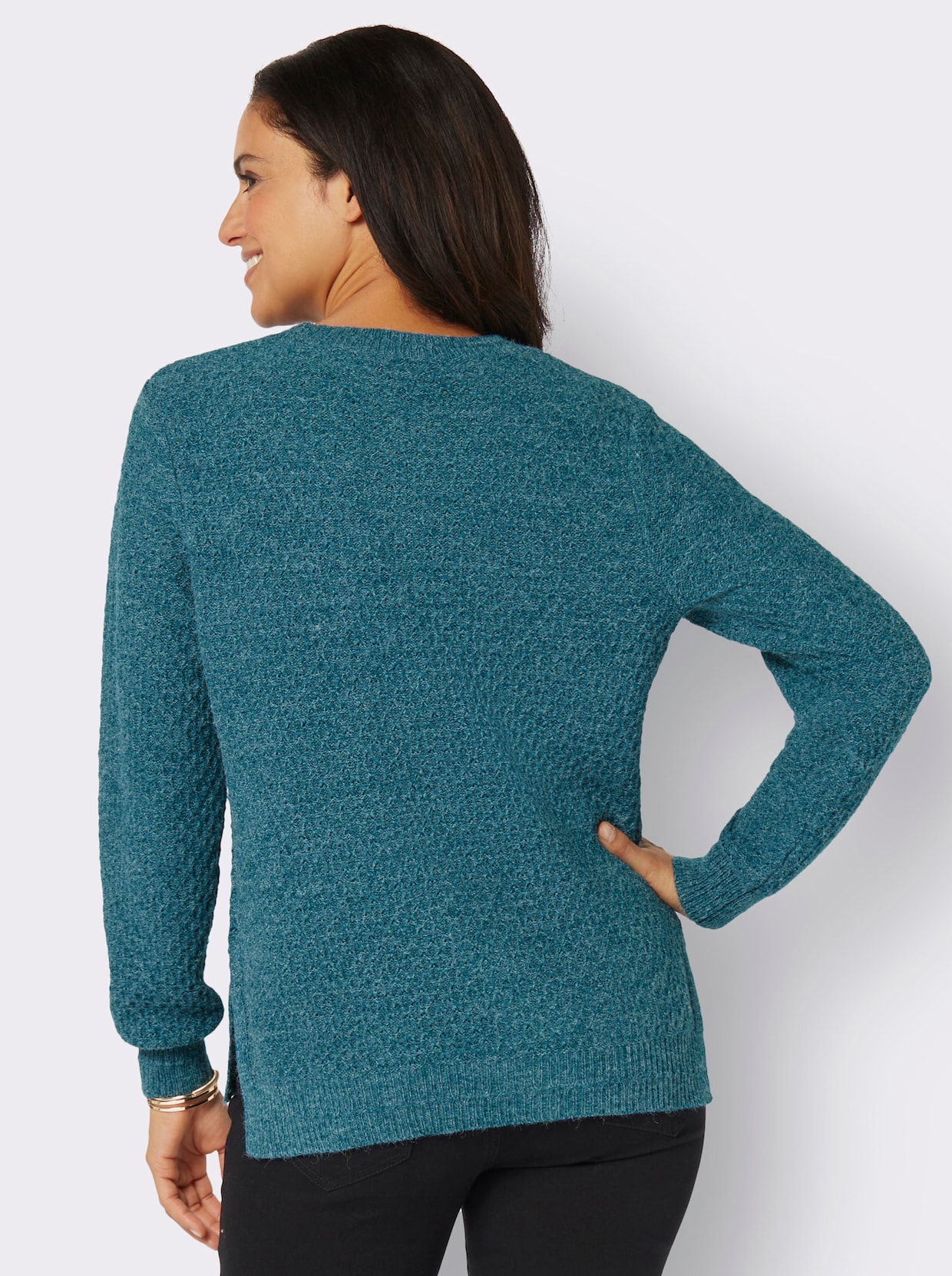 Pullover - aquapetrol-meliert