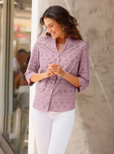 Katoenen blouse - mauve