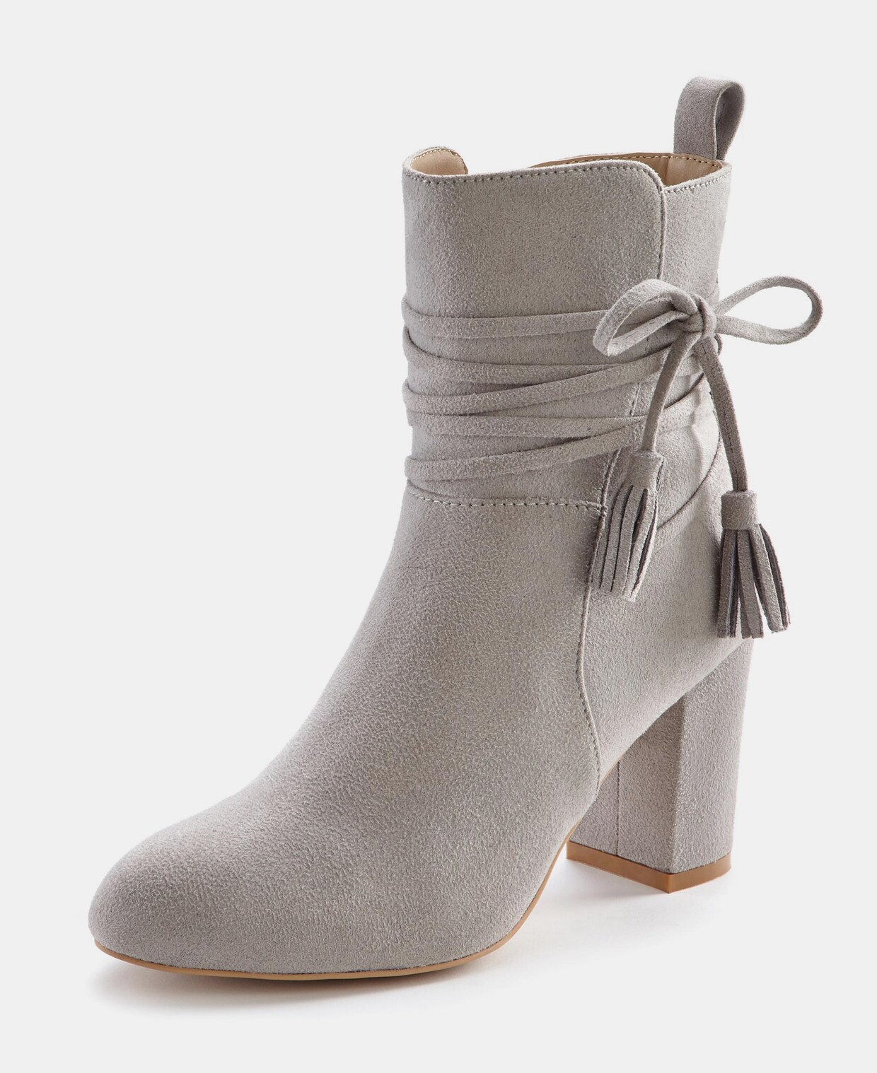 LASCANA Stiefelette - hellgrau
