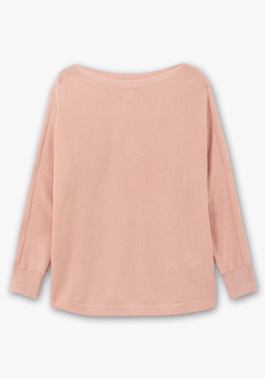 Langarm-Pullover - puder