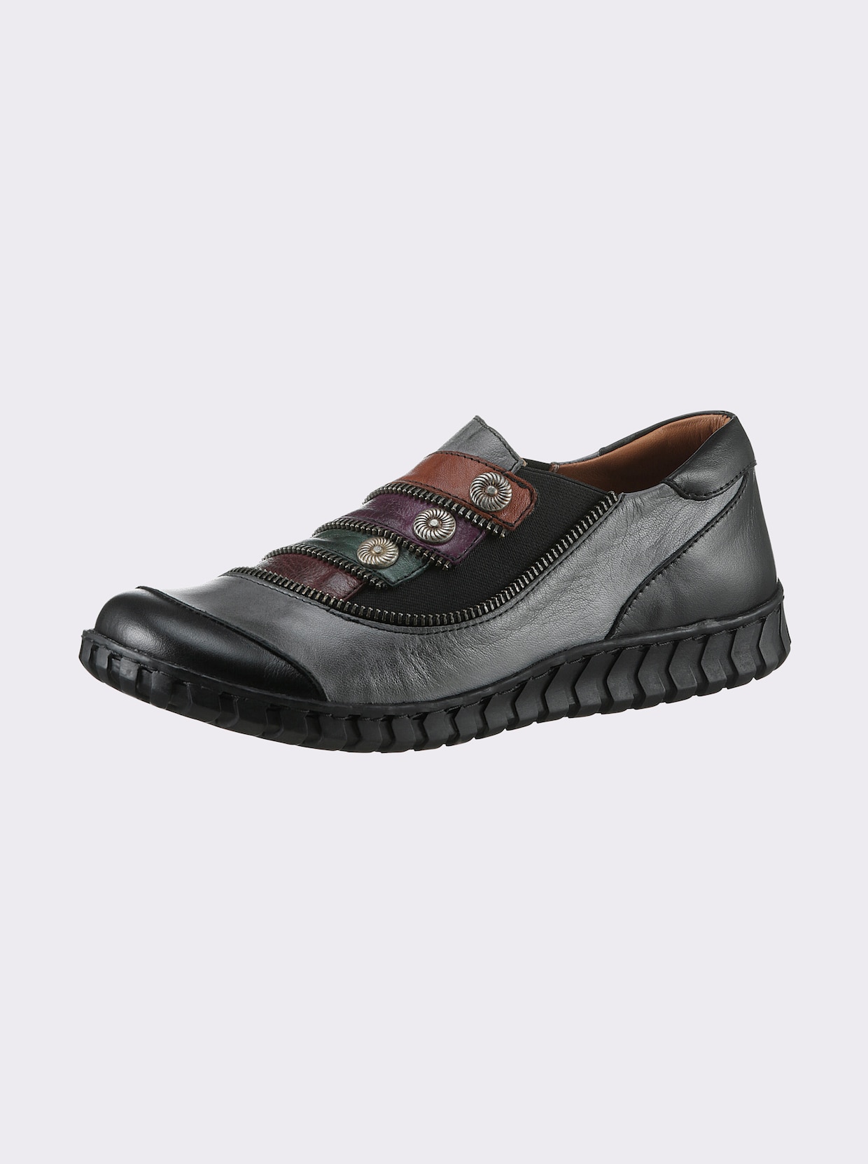 Gemini Slipper - grau-schwarz