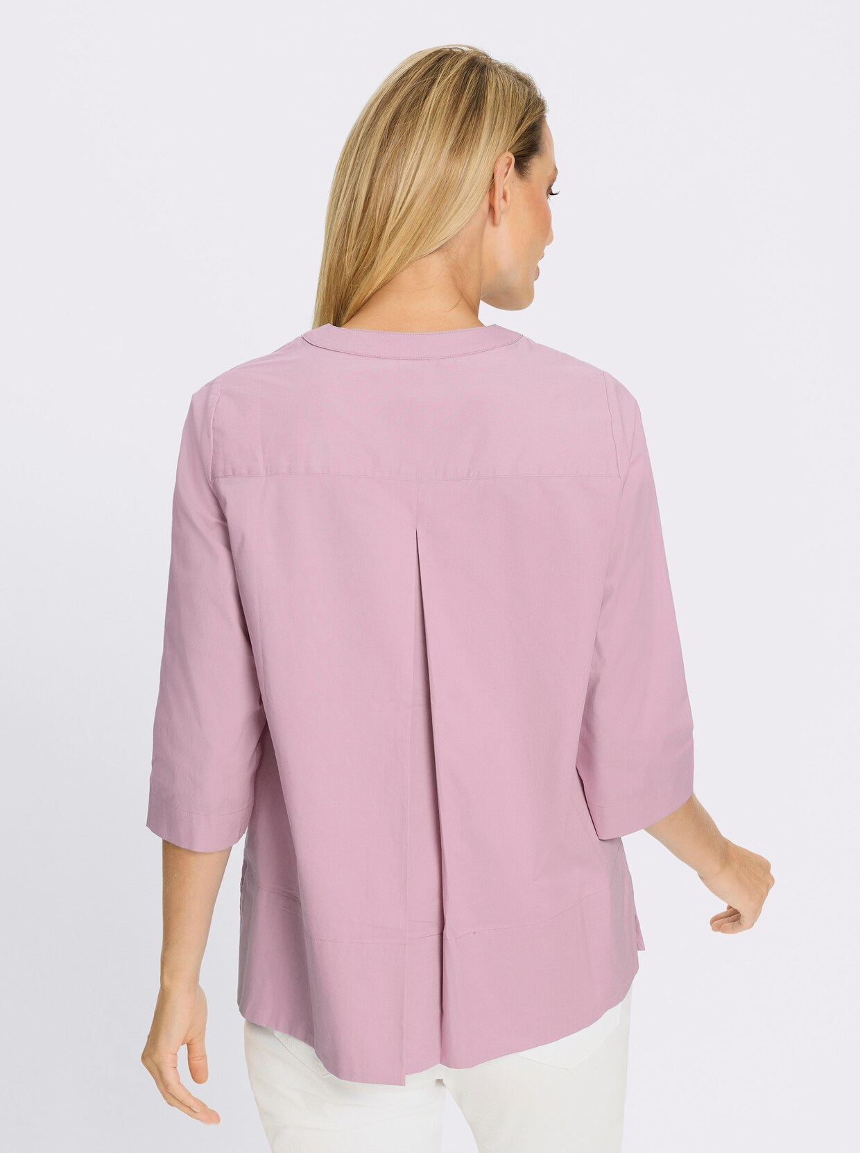 heine Baumwollbluse - rosé