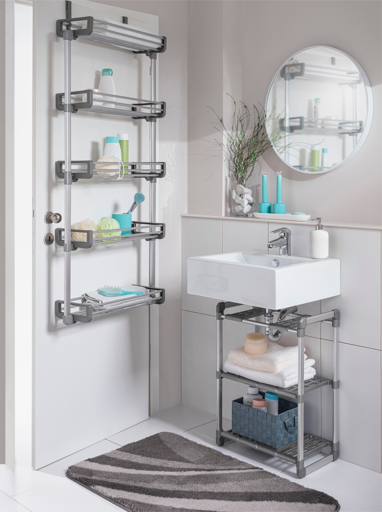 heine home Regal - silberfarben