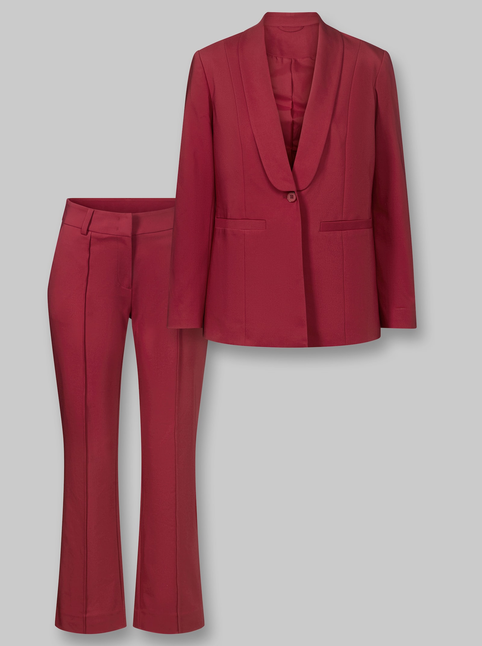 heine Hosenanzug in bequemer STretch-Qualität - kirsche