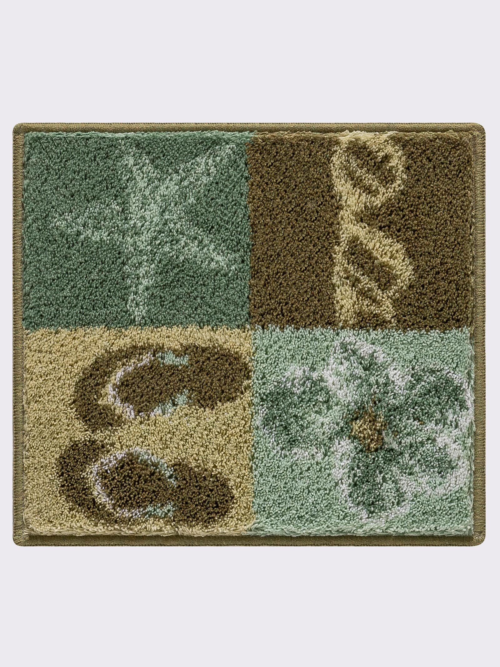 Grund Badematte - salbei-gemustert