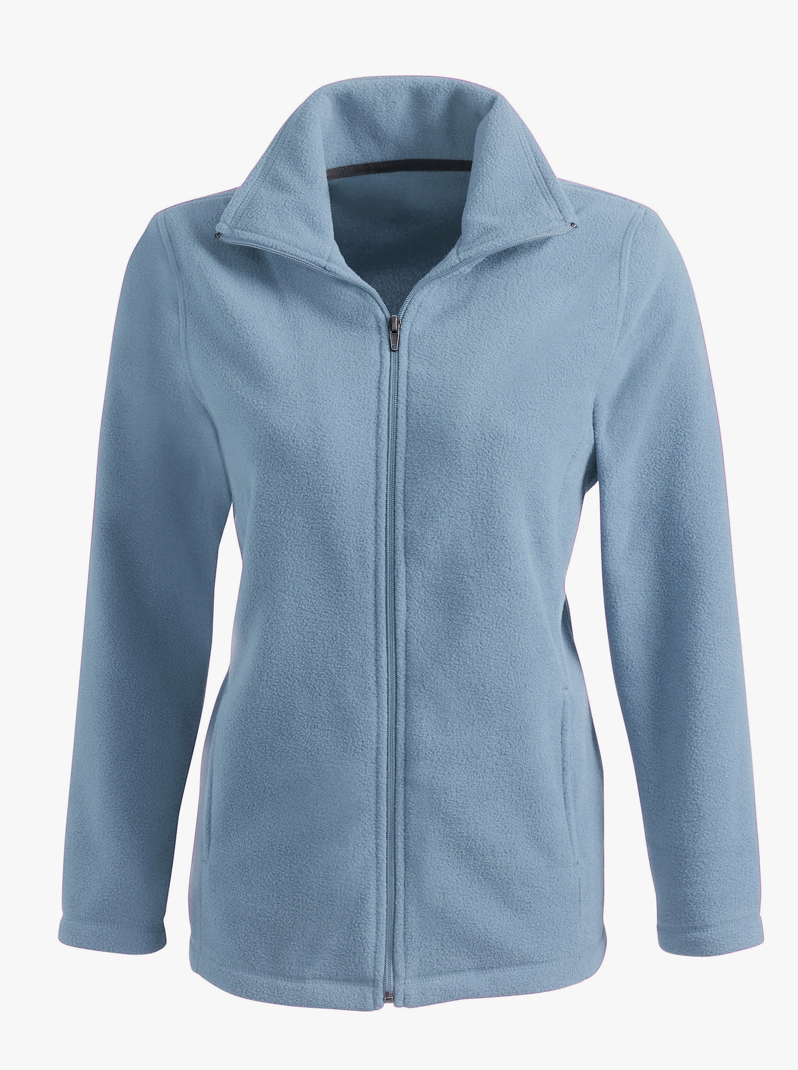 Fleecejacke mit zwei Taschen - bleu