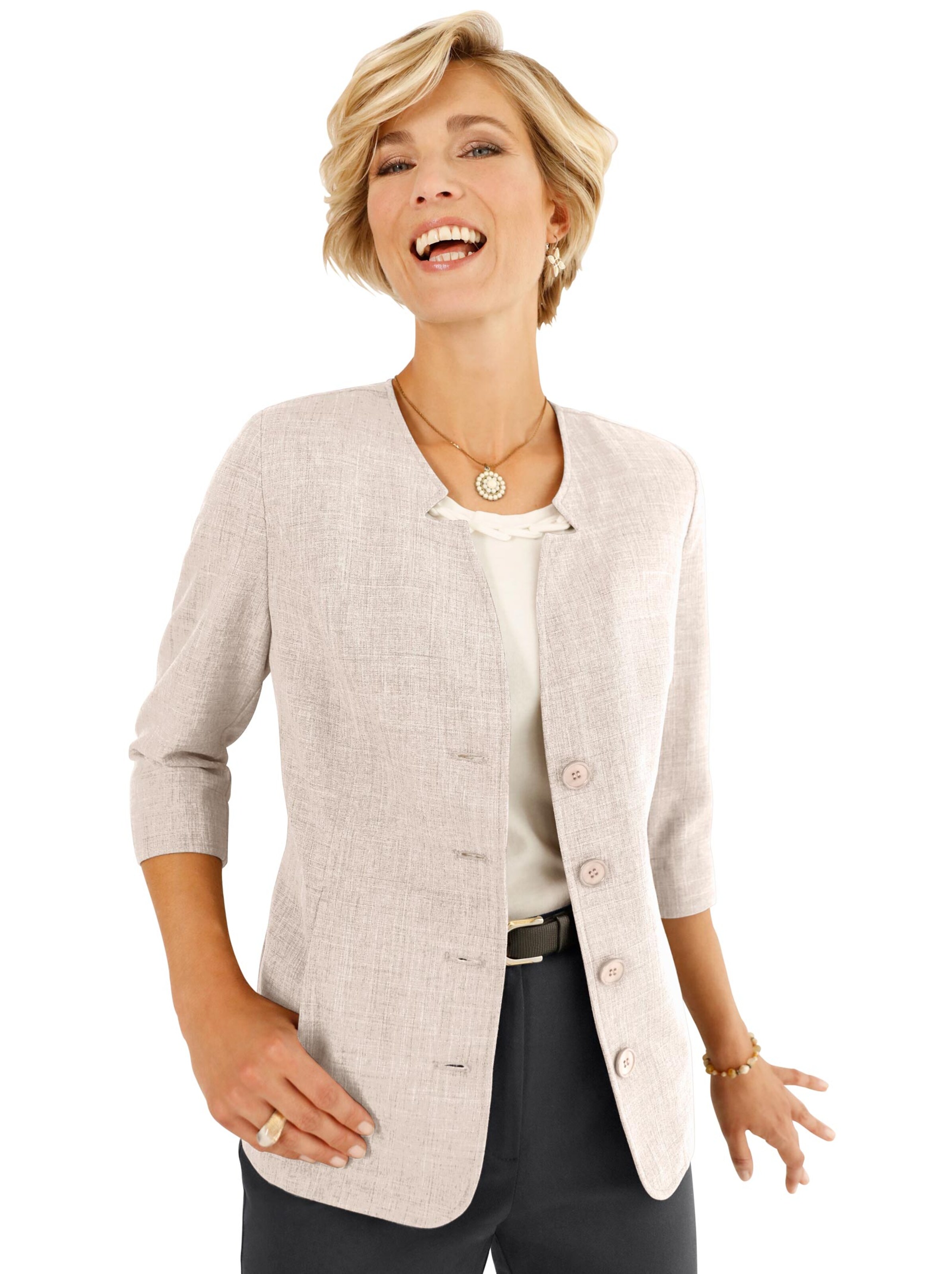 Blusenblazer - stein