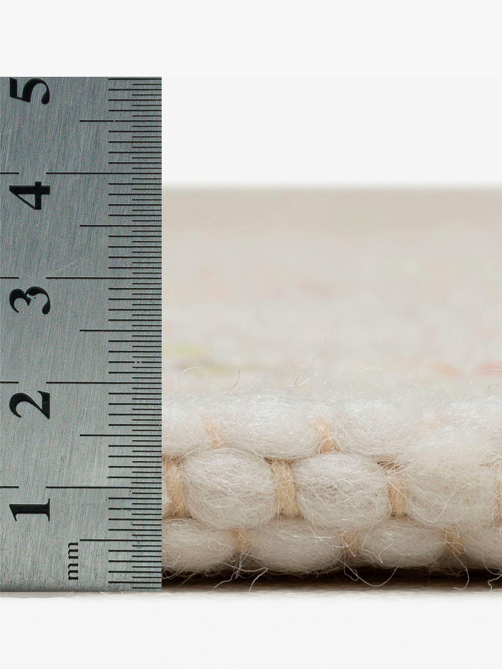 Theko Handwebteppich - ecru-bunt