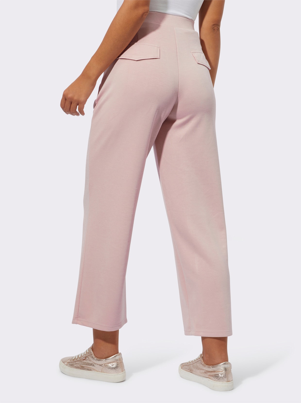 Pantalon large - couleur poudre