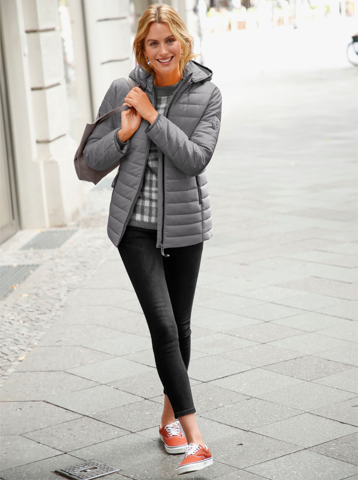 Steppjacke - grau