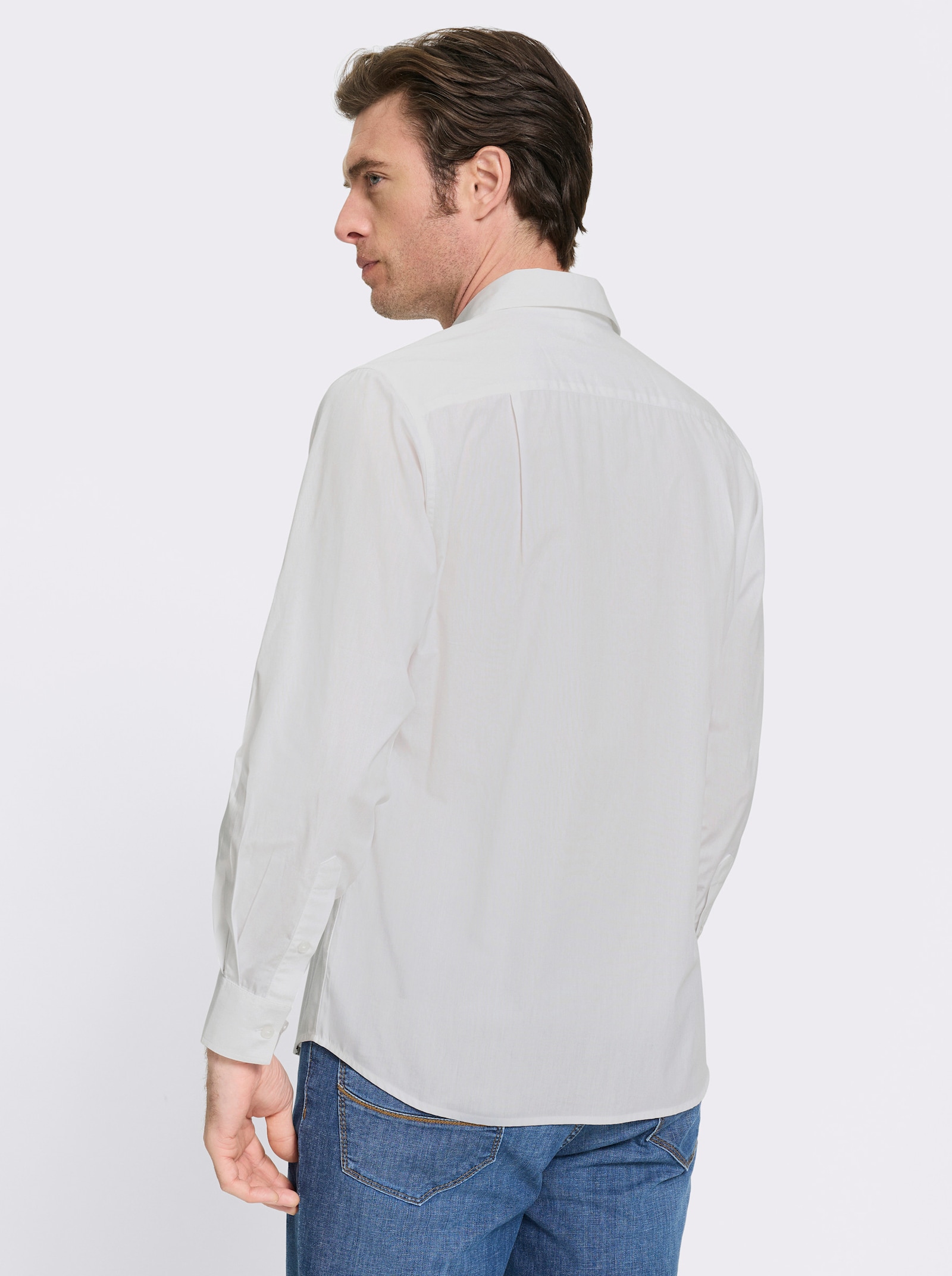 Catamaran Langarmhemd mit platzierten Prints, Baumwolle - weiß-bedruckt