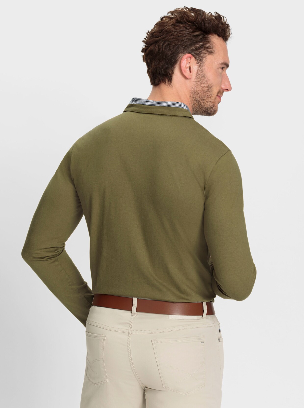 Marco Donati Shirt met lange mouwen - olijf