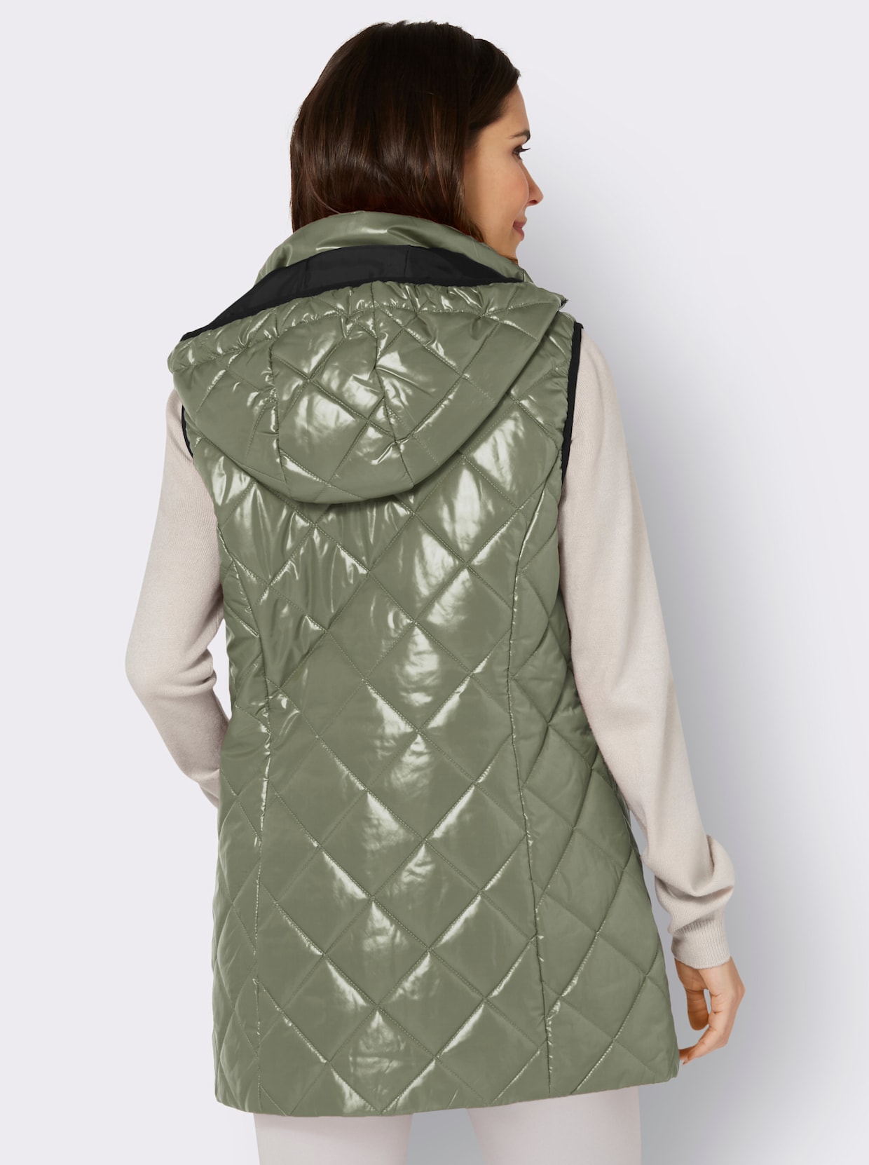 Lang vest - kaki