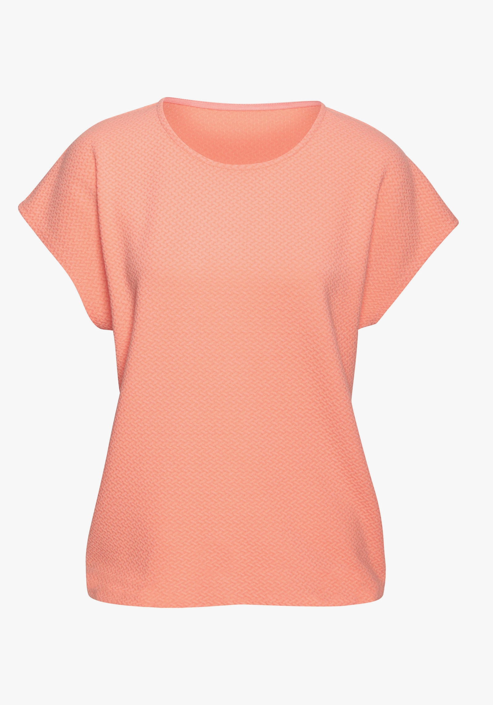 Vivance Kurzarmshirt - peach, blau