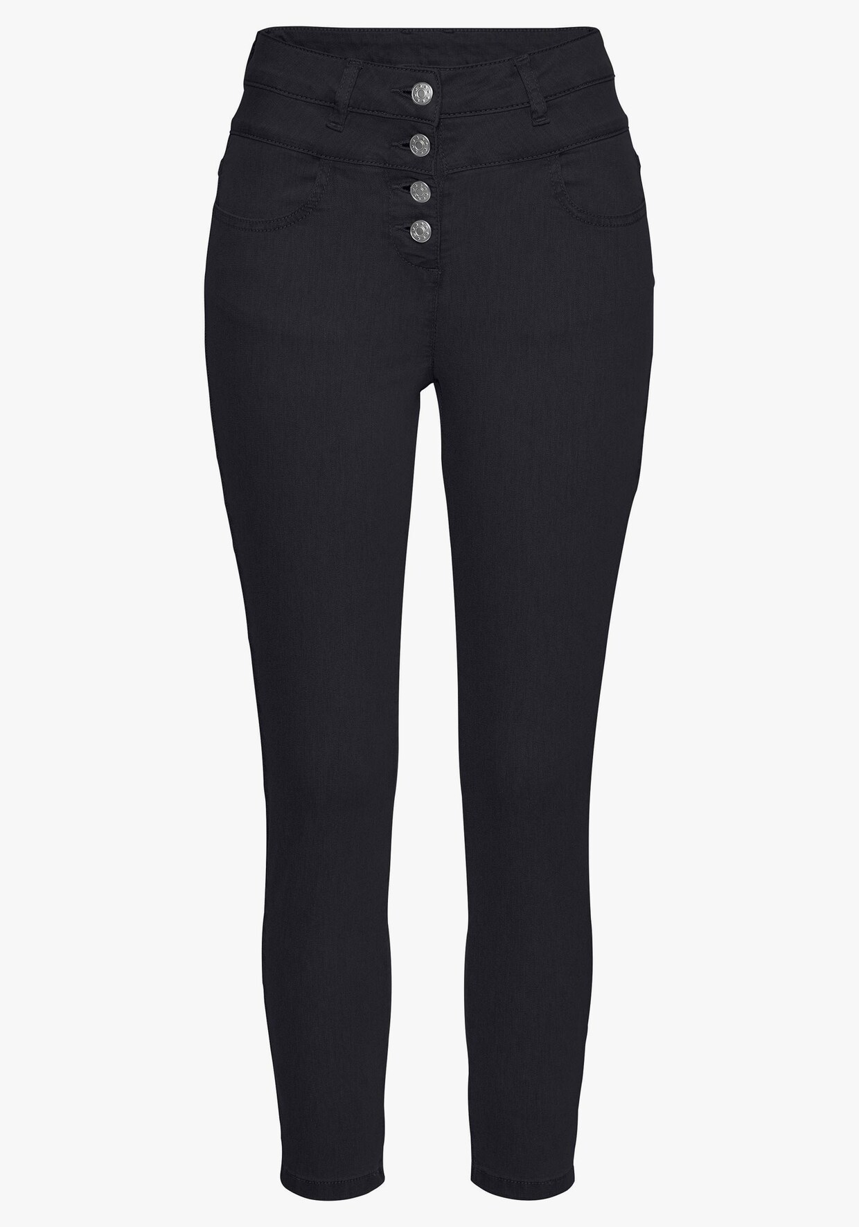 LASCANA High-waist-Jeans - schwarz