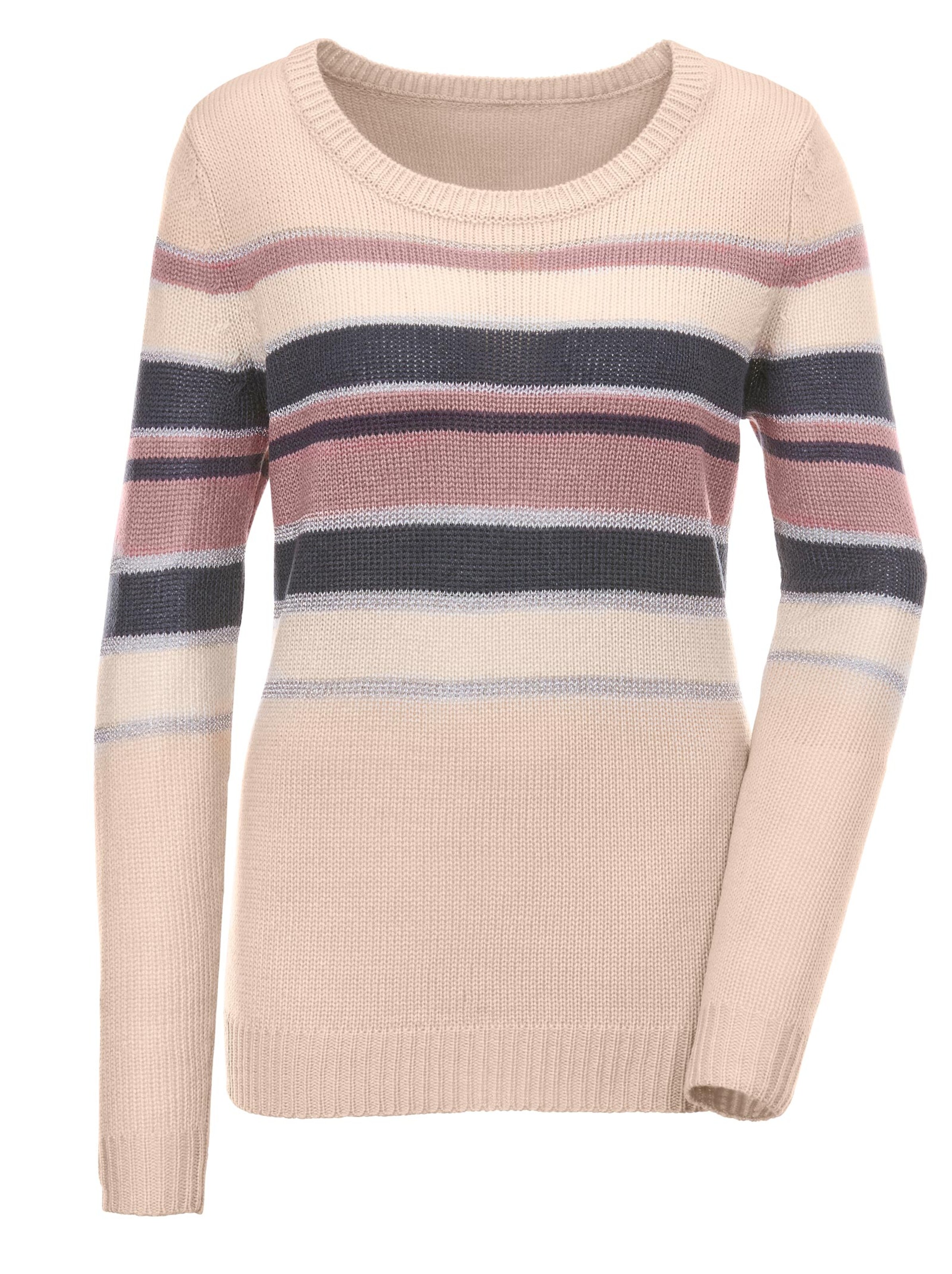 Pullover - rosé-gemustert