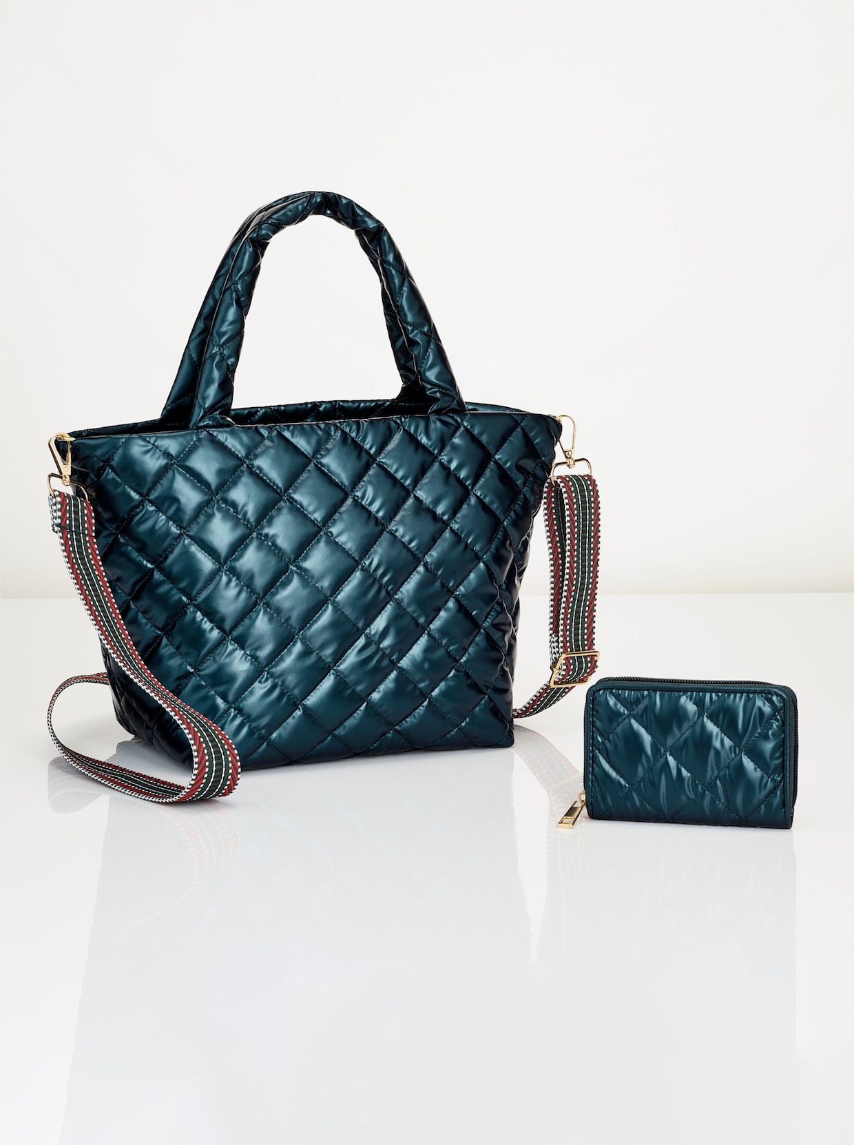 Handtasche mit Geldbörse - bleu