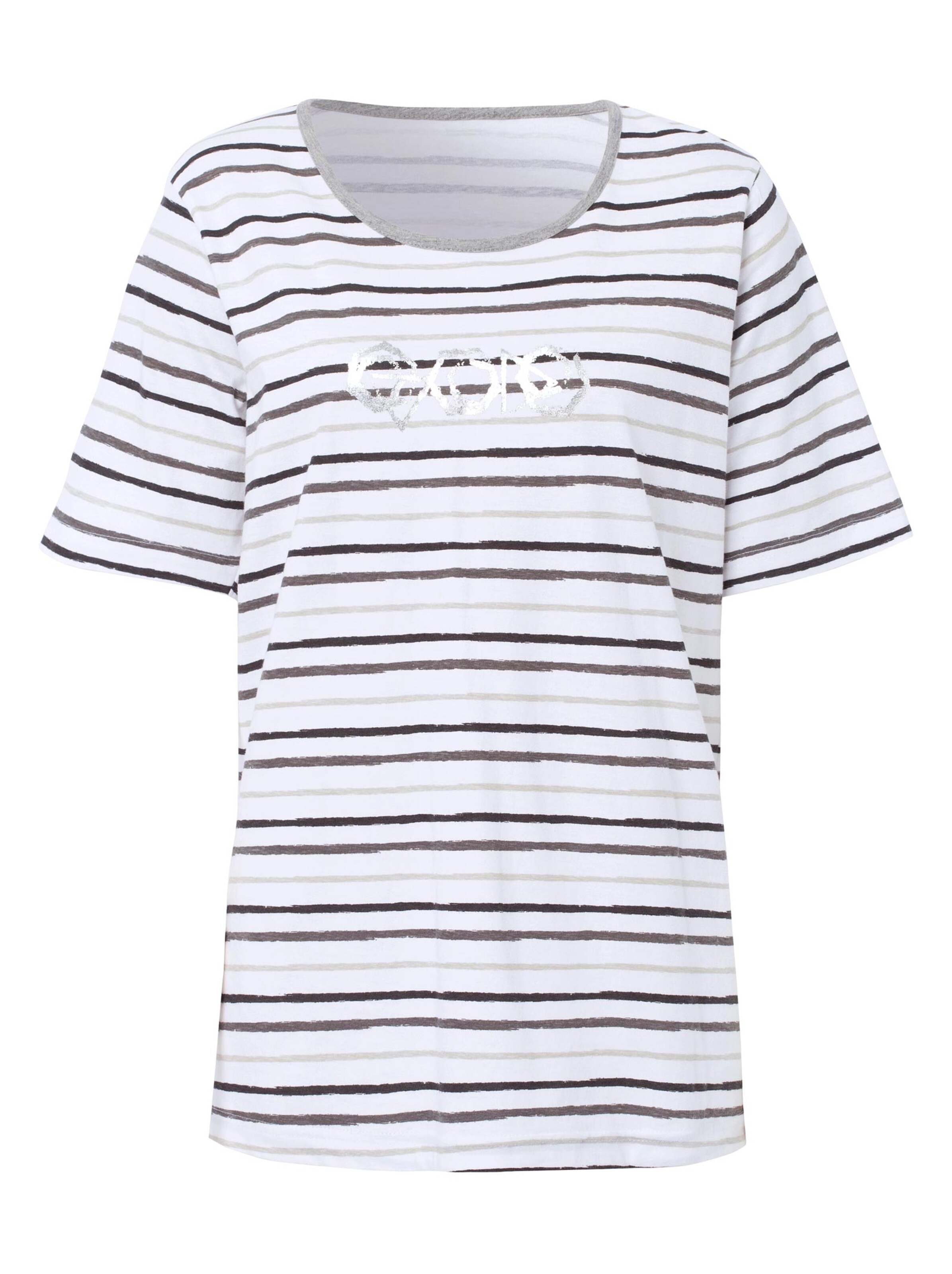 Capri-Schlafanzug - grau-bedruckt