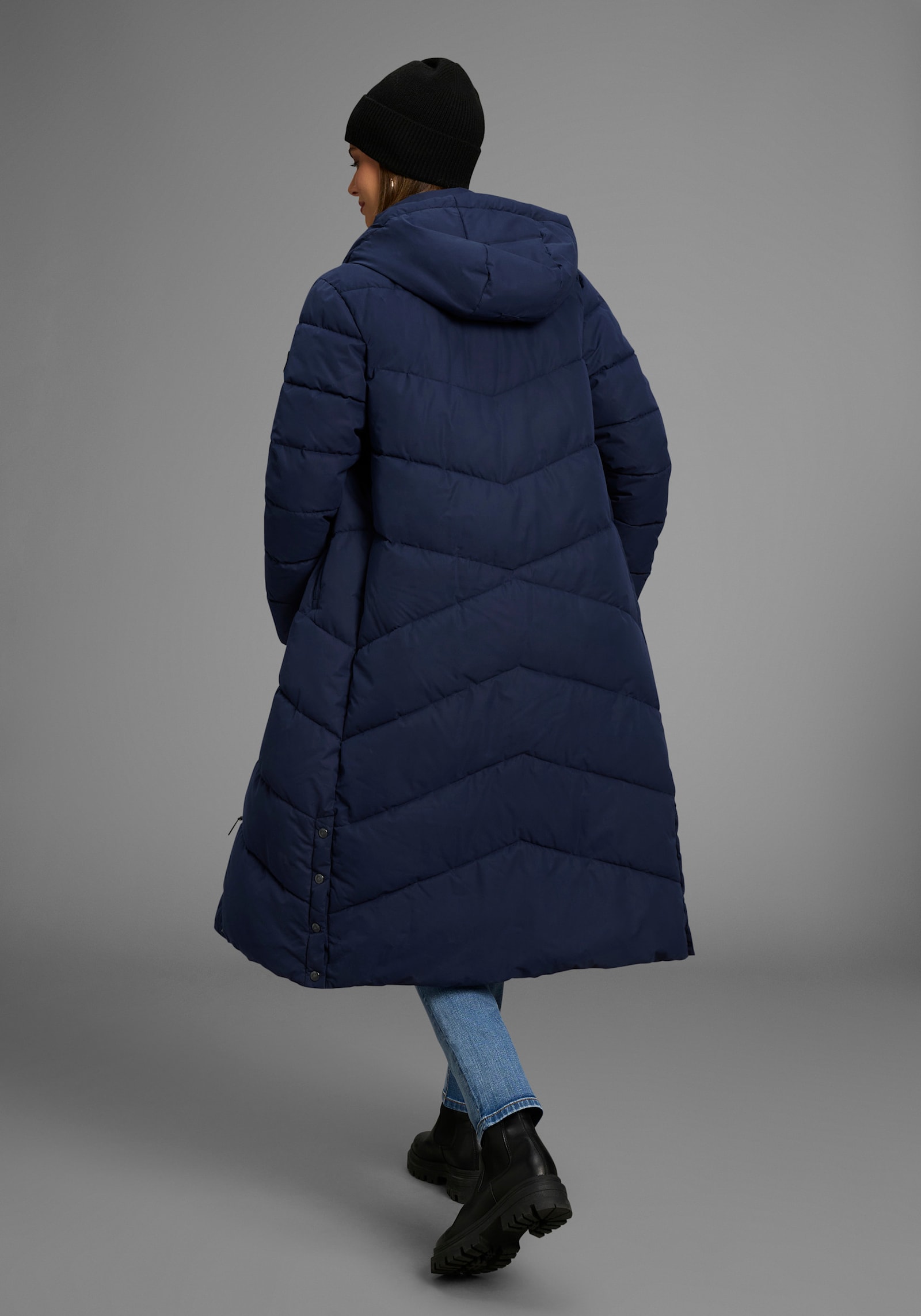 Polarino Steppmantel - marine