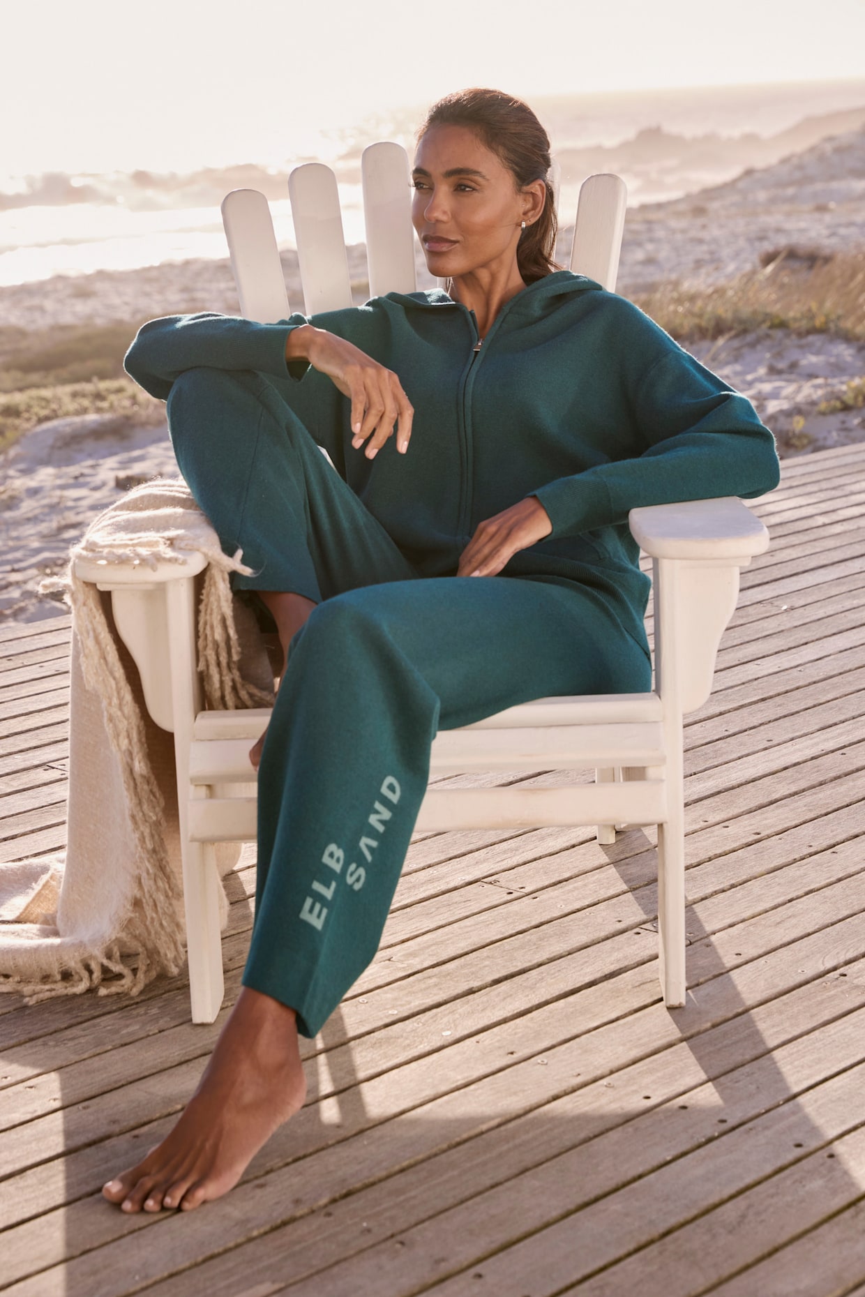 Elbsand Strickhose - petrol